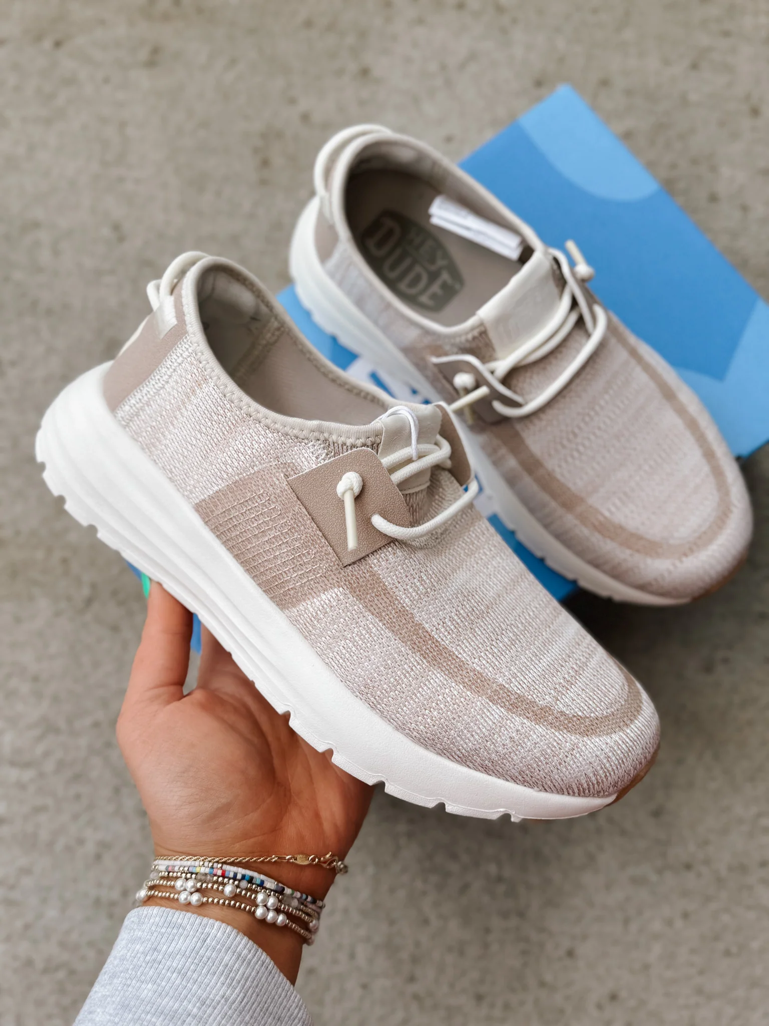 Women's Hey Dude Sirocco Neutral Sneakers - Image 19