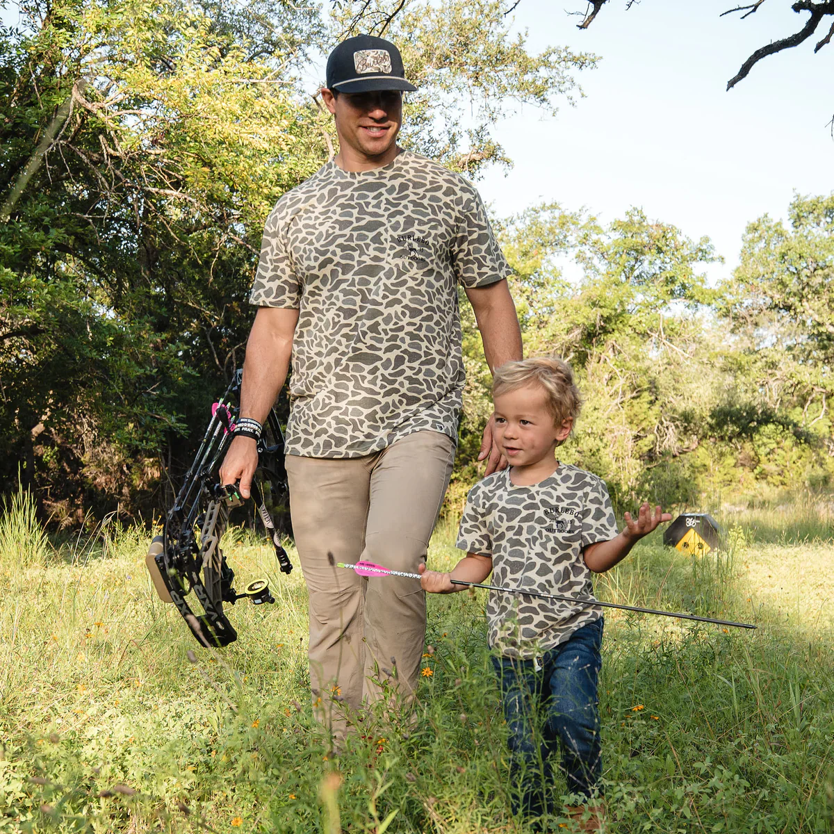 Burlebo Men's Pocket T-Shirt in Classic Deer Camo - Image 5