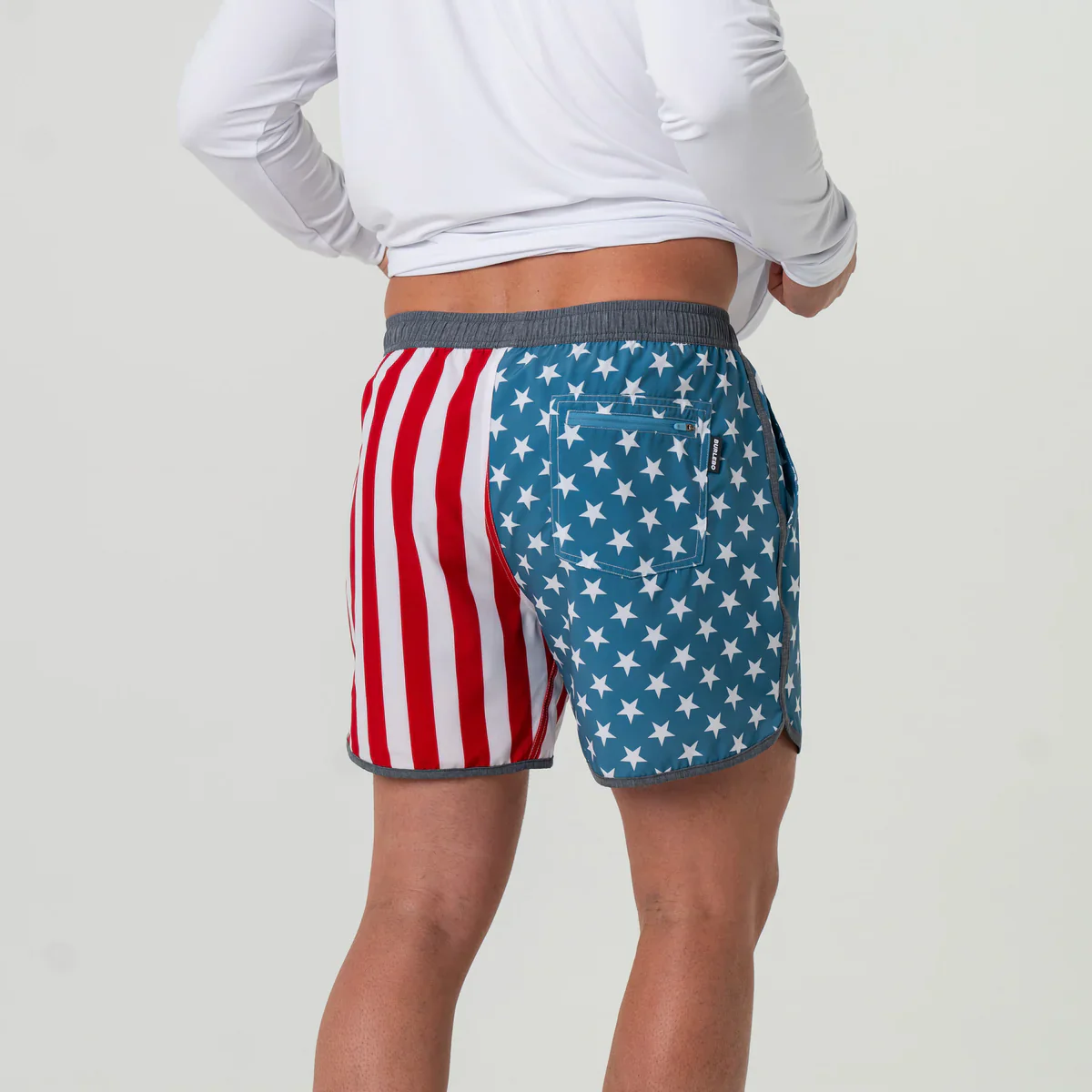 Men's Burlebo Swim Trunks - Throwback USA - Image 4
