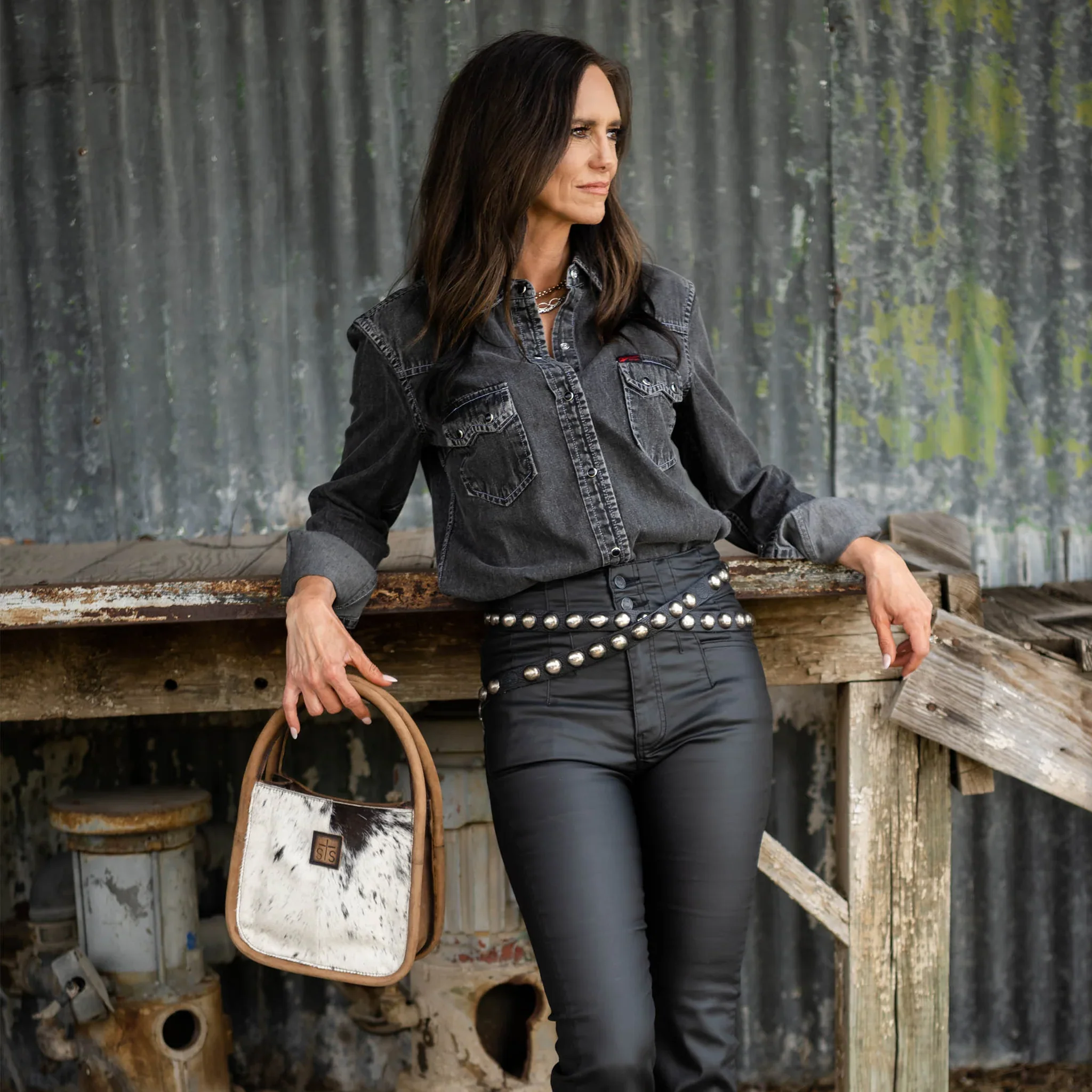 STS Cowhide Sugar Satchel - Image 8