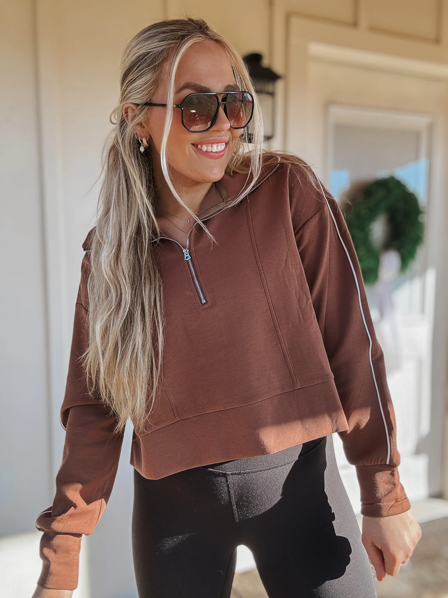 Simple Livin' Mocha Quarter Zip - Image 4