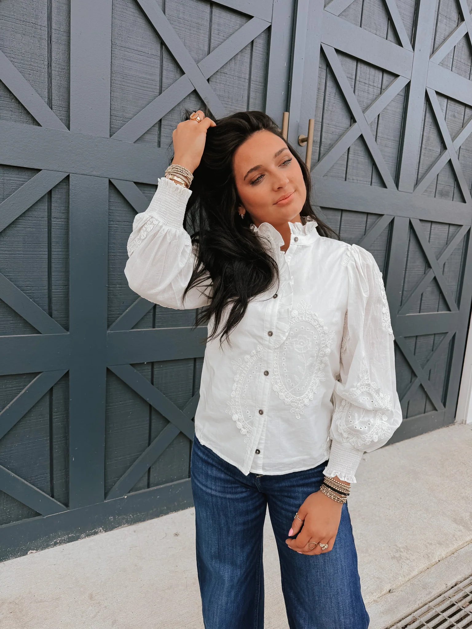 Always in Style Top in Off White - Image 2