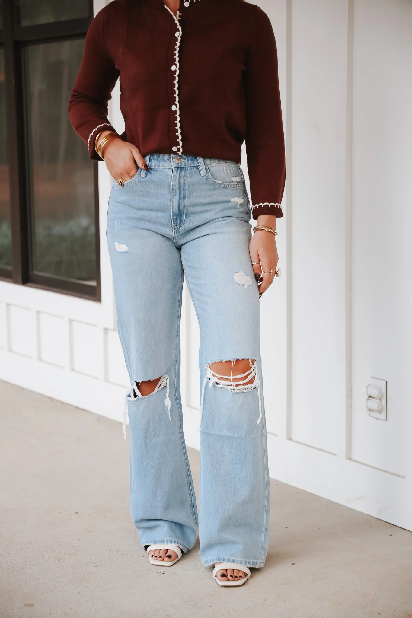 Western Promise Super High Rise 90's Vintage Flare Jeans - Image 3