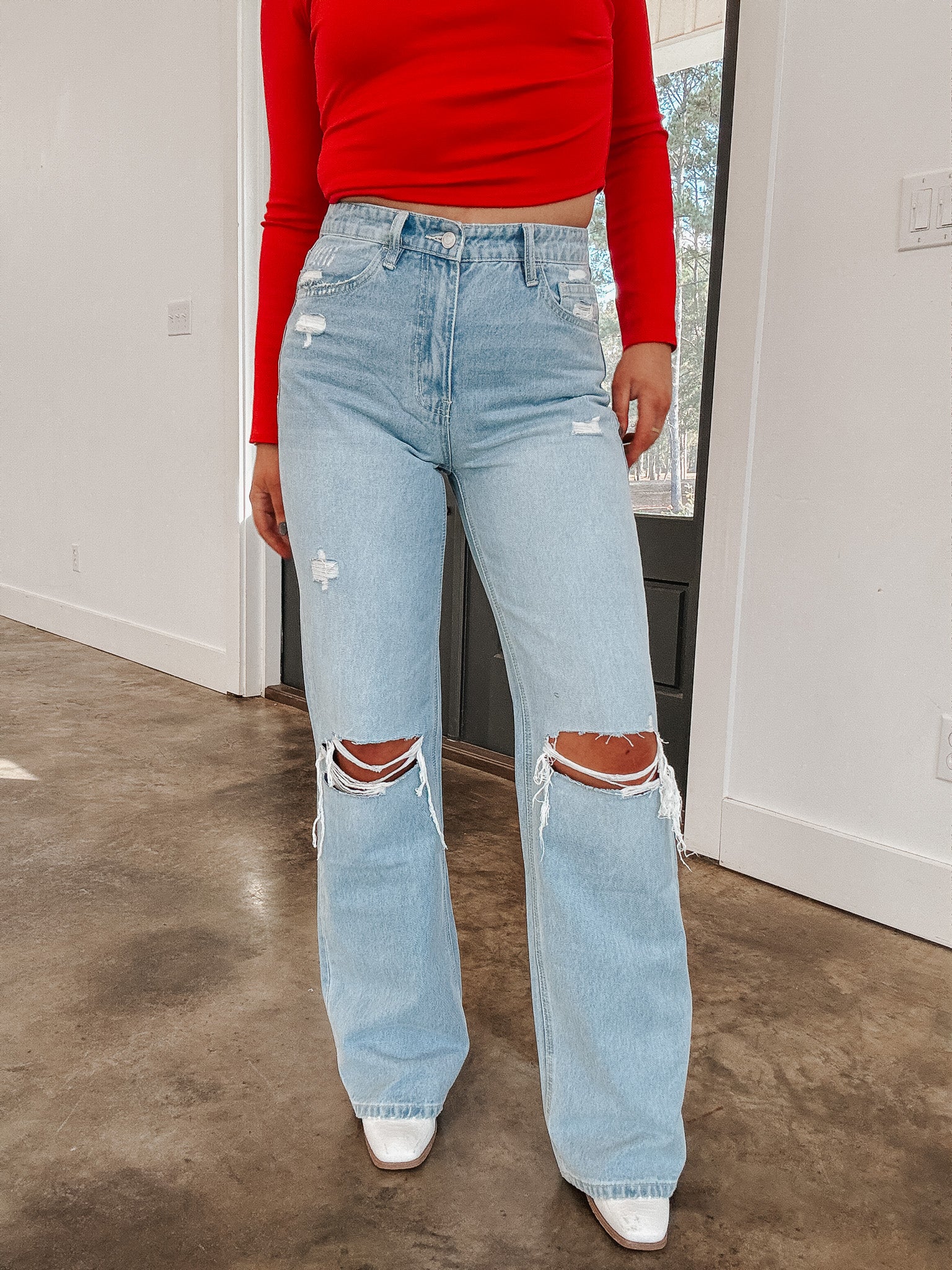 Western Promise Super High Rise 90's Vintage Flare Jeans - Image 4