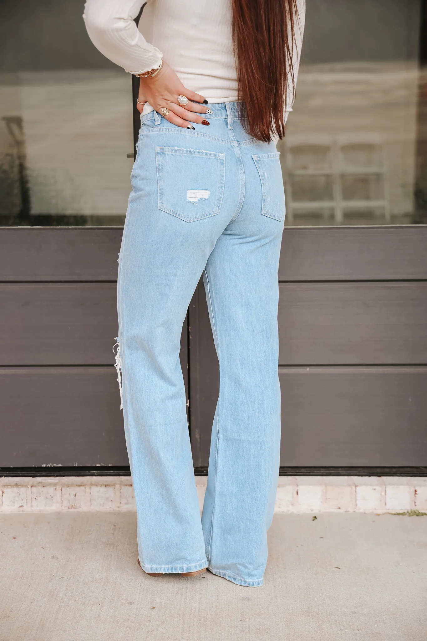 Western Promise Super High Rise 90's Vintage Flare Jeans - Image 5