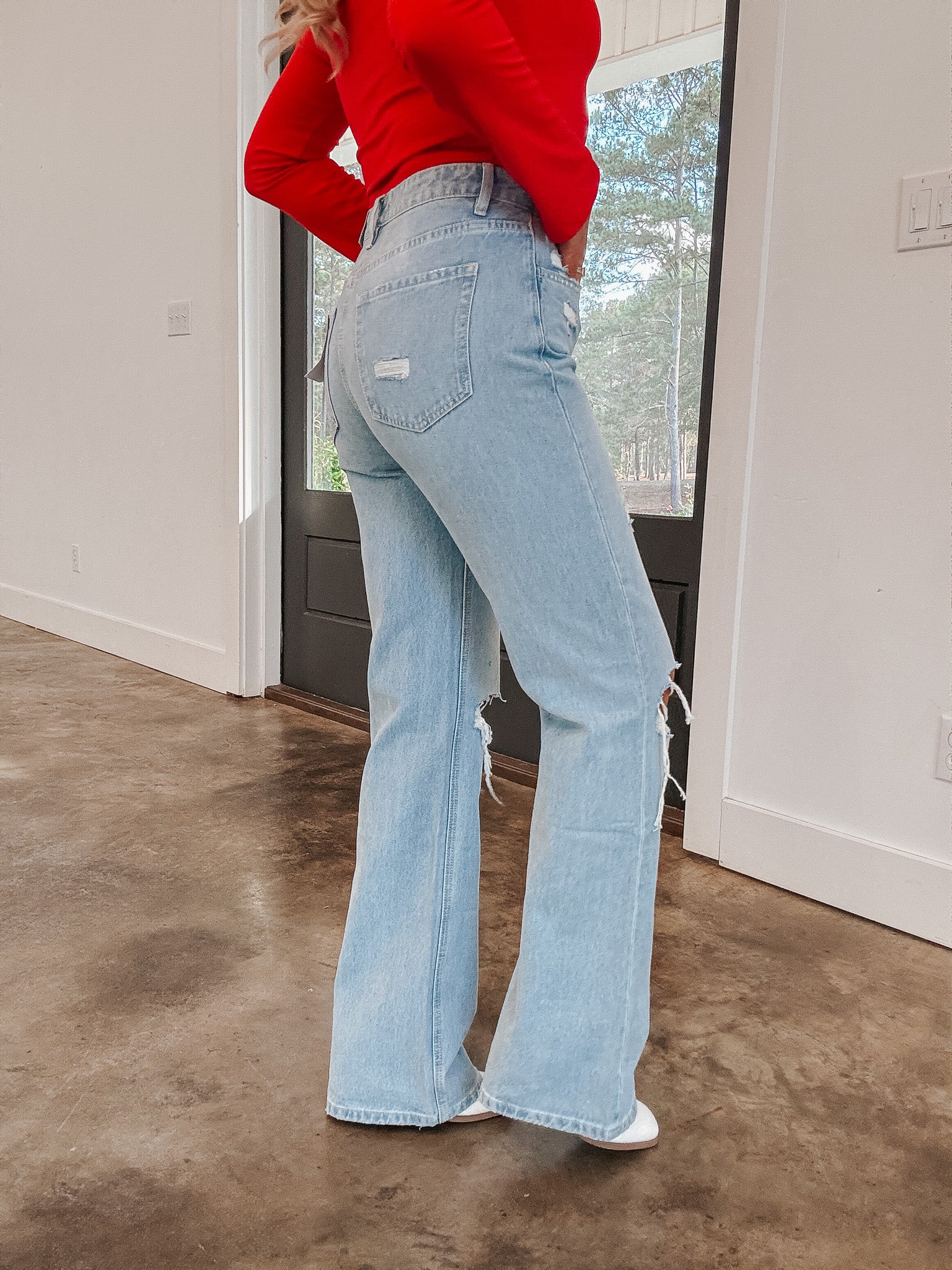 Western Promise Super High Rise 90's Vintage Flare Jeans - Image 6