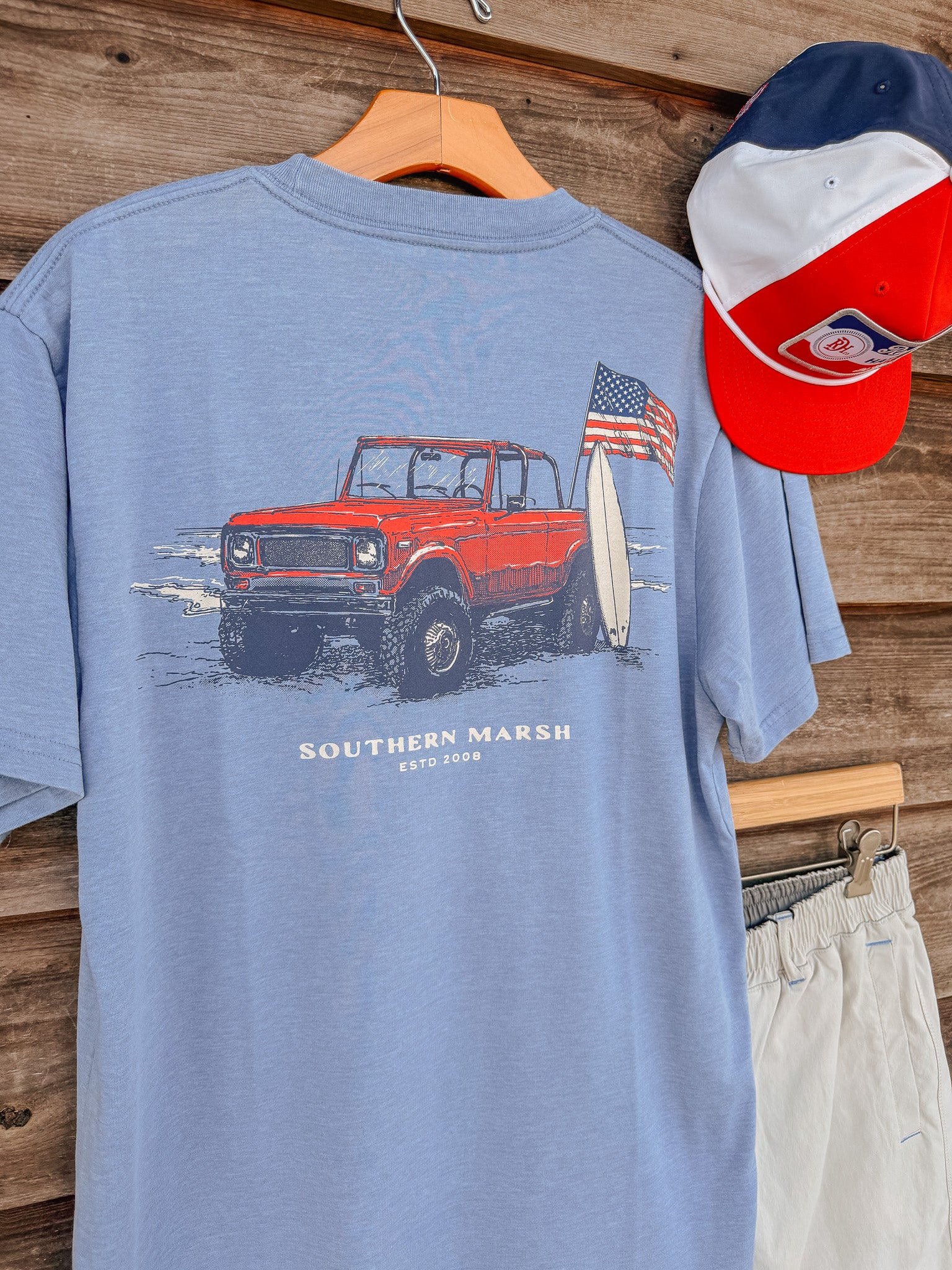 Southern Marsh American Beach Rodeo Seawash T-Shirt - Image 2