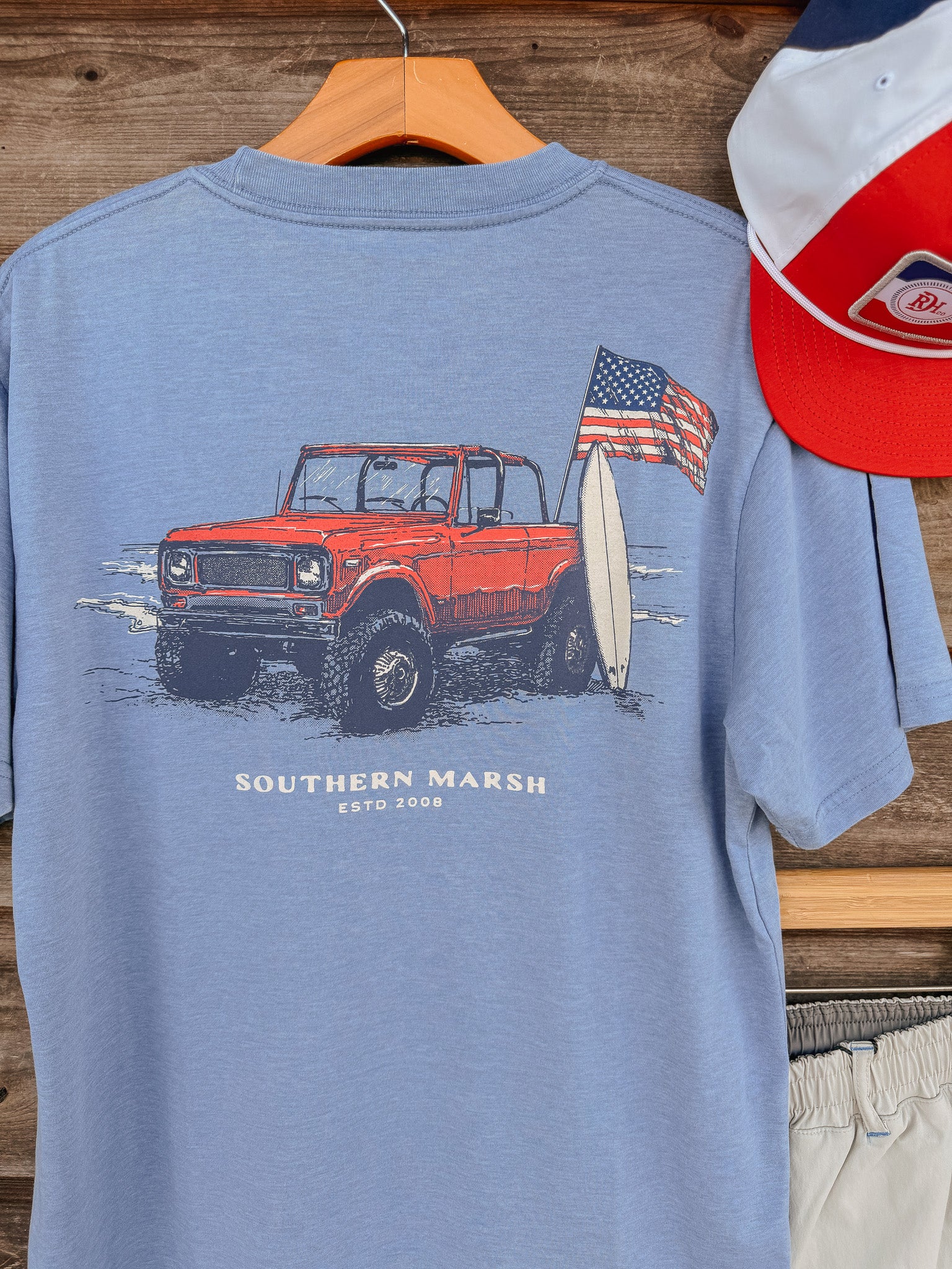 Southern Marsh American Beach Rodeo Seawash T-Shirt - Image 3