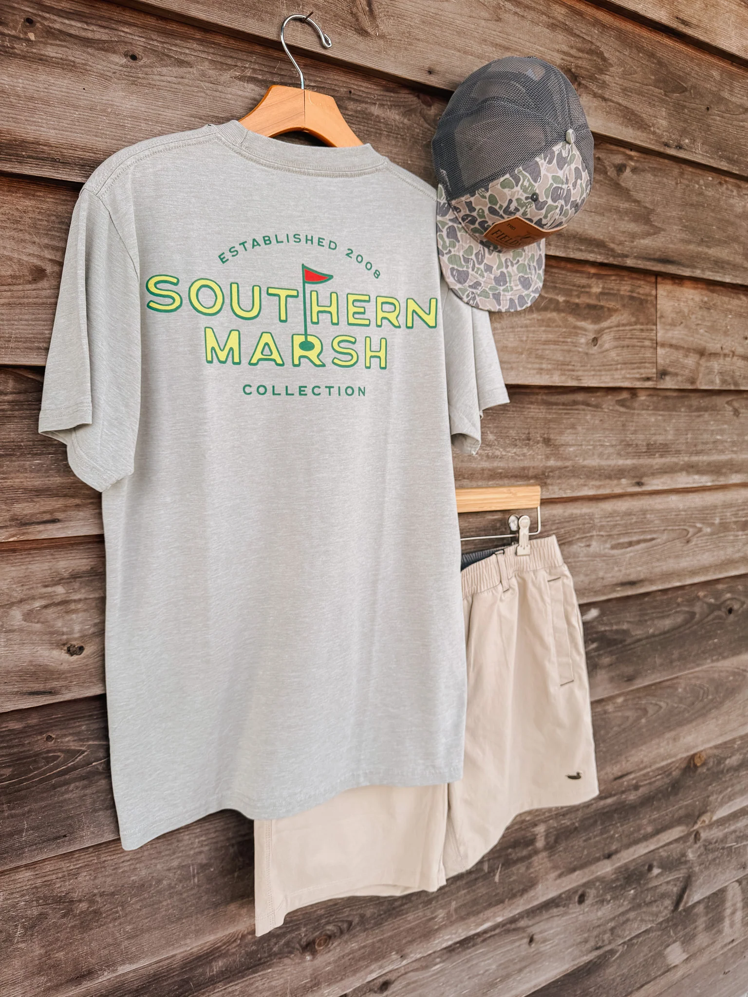 Southern Marsh Flagstick Branding Seawash T-Shirt - Image 2