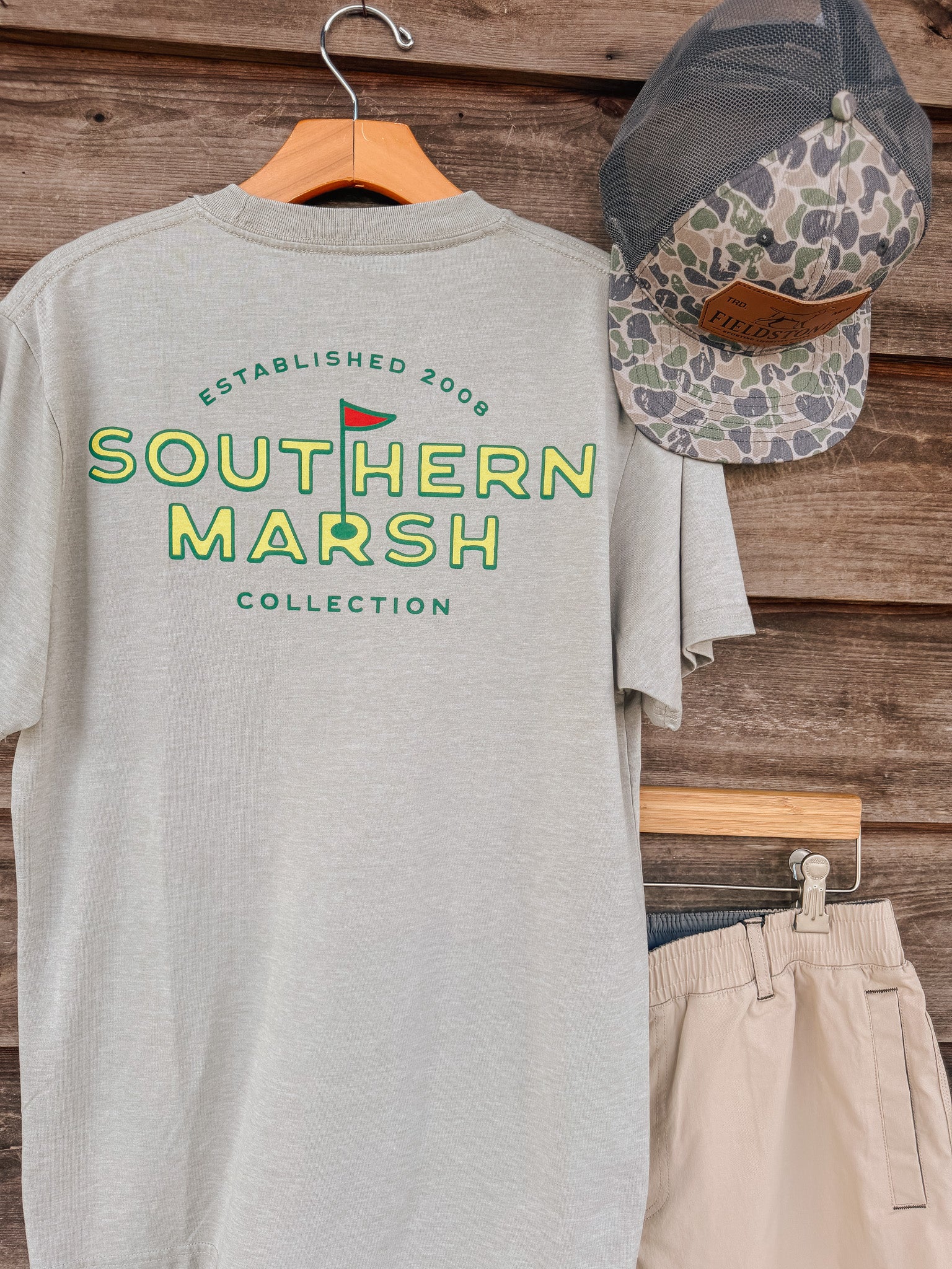 Southern Marsh Flagstick Branding Seawash T-Shirt - Image 3
