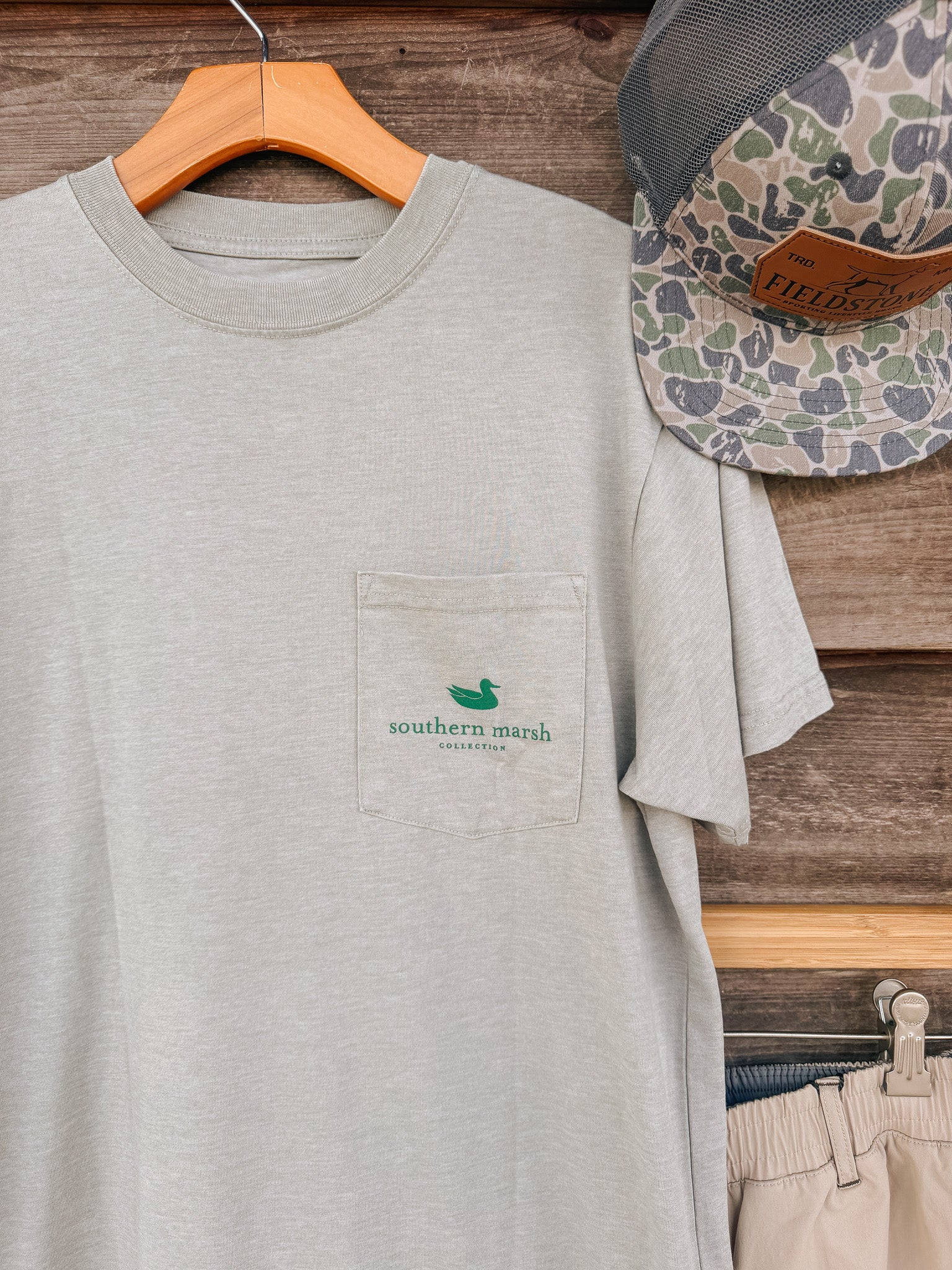 Southern Marsh Flagstick Branding Seawash T-Shirt - Image 4