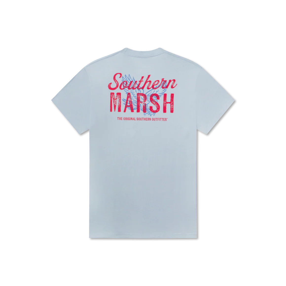 Southern Marsh Freedom Seawash T-Shirt in Mist Blue - Image 5