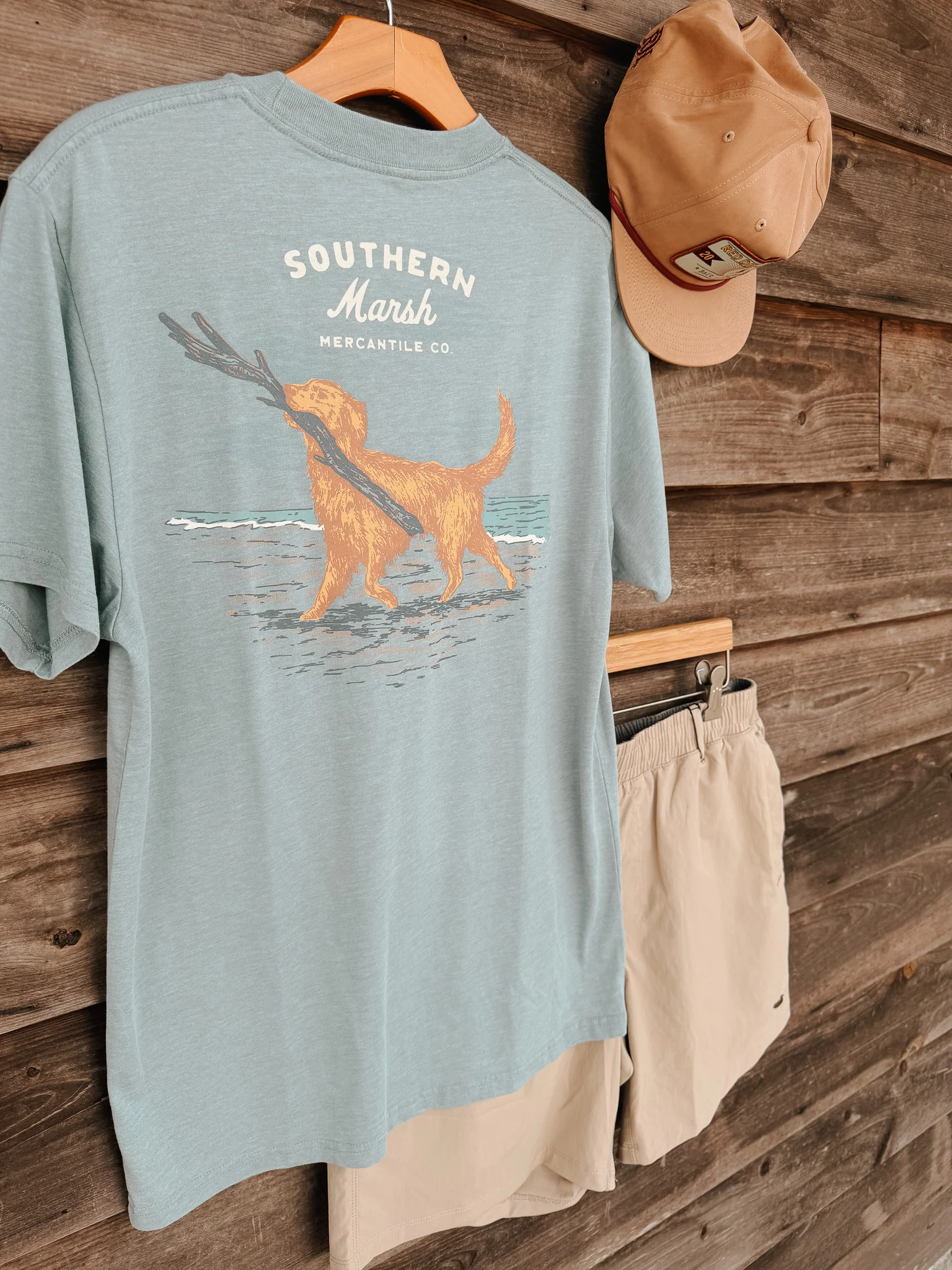 Southern Marsh Good Boy, Big Stick Seawash T-Shirt - Image 2
