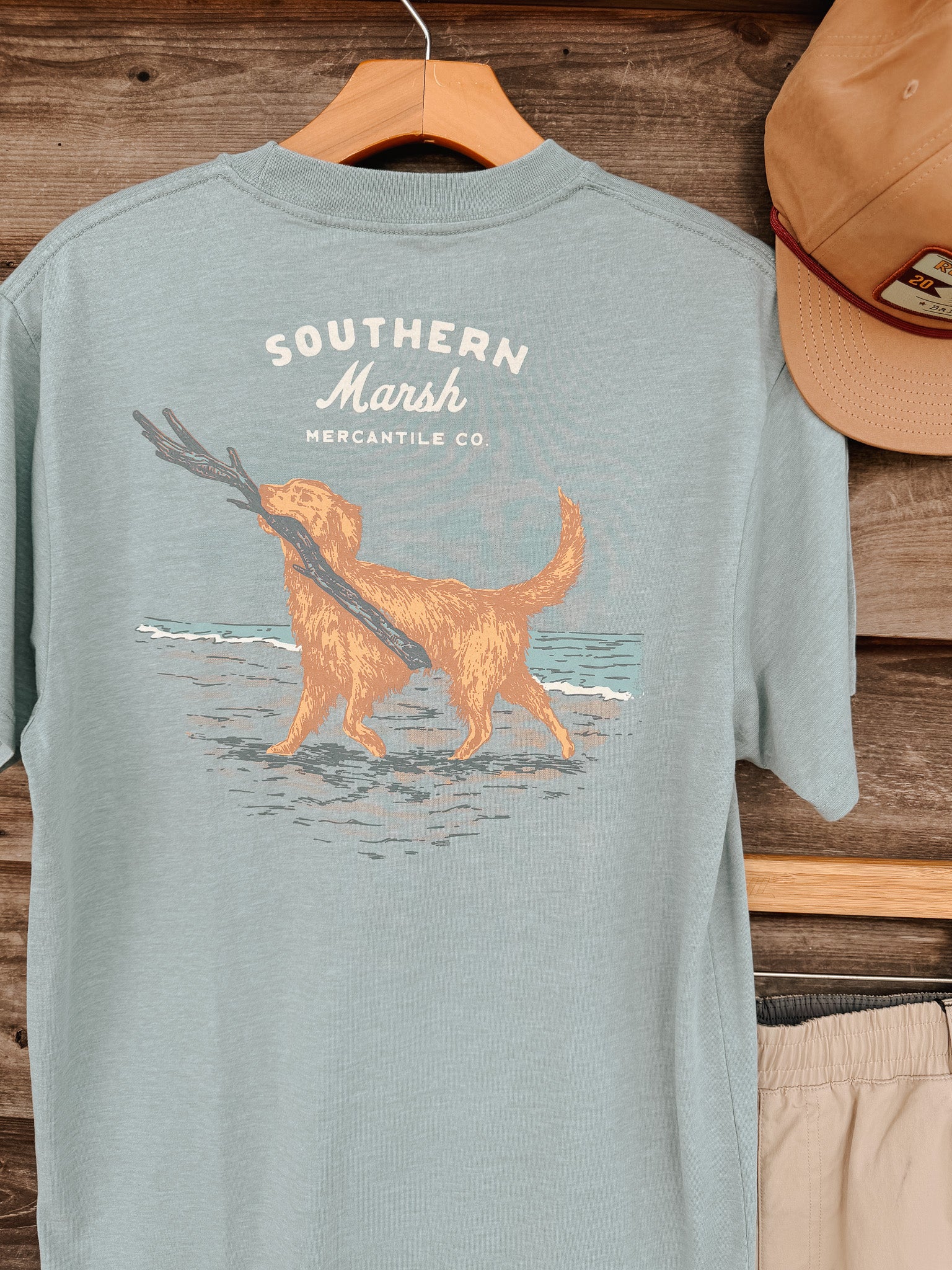 Southern Marsh Good Boy, Big Stick Seawash T-Shirt - Image 3