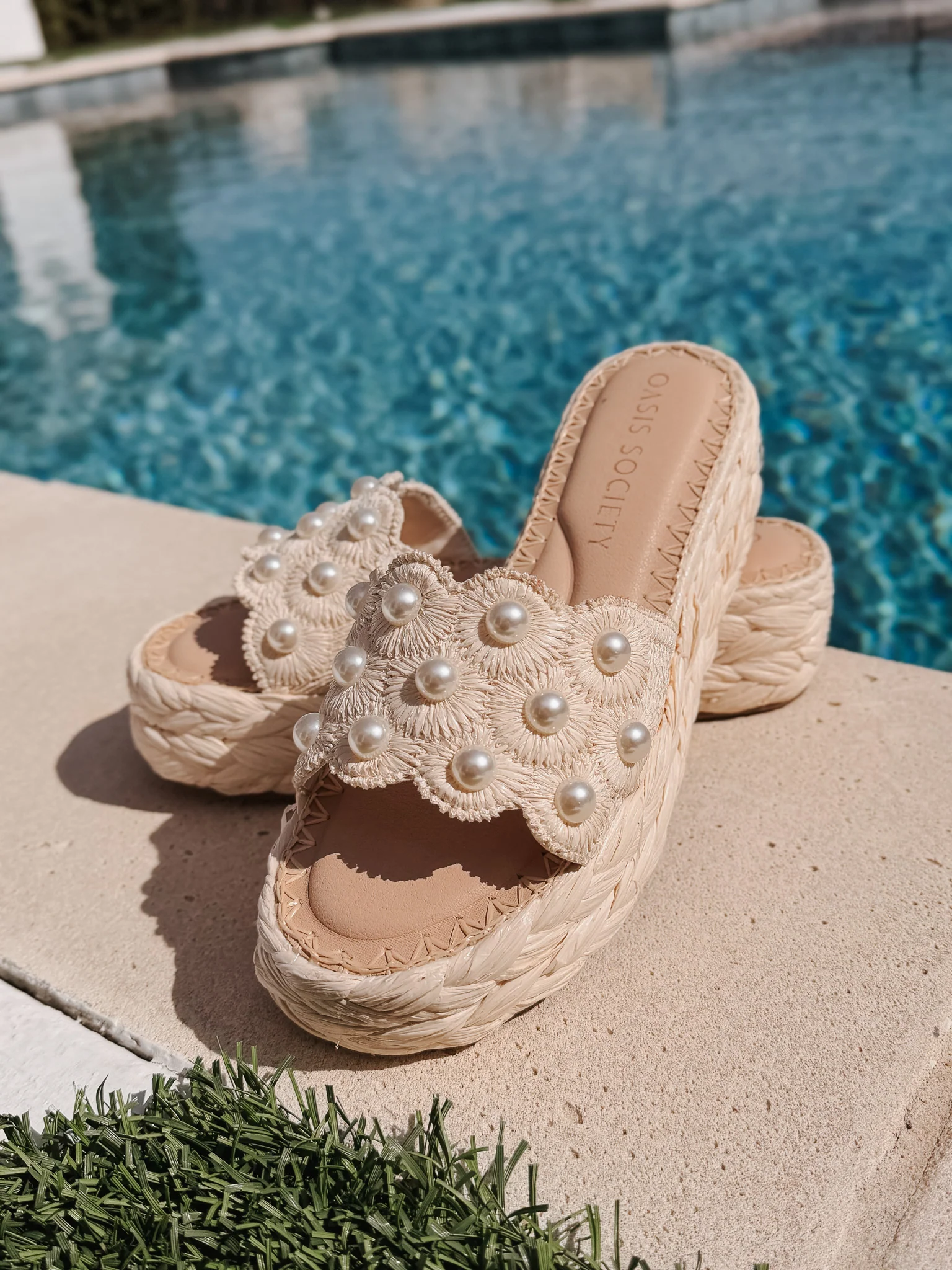 The Candice | Ivory Raffia Platform Sandal - Image 13