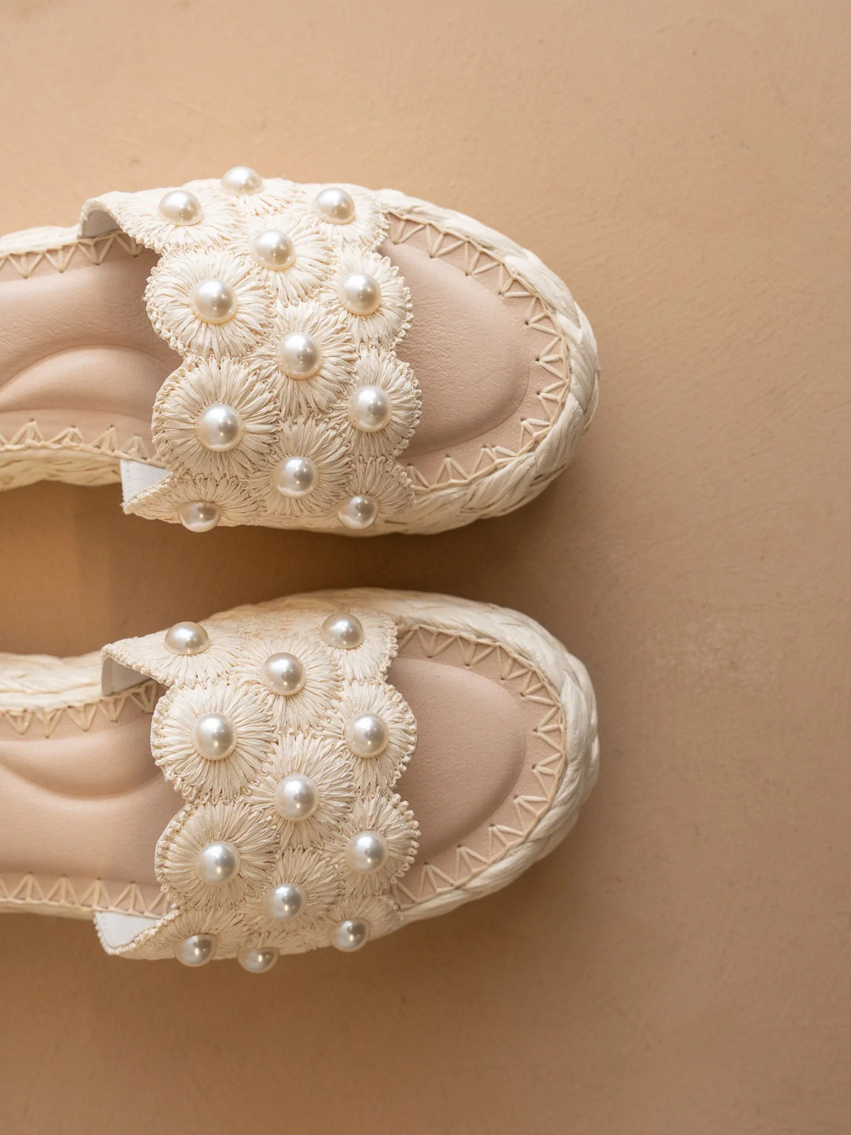 The Candice | Ivory Raffia Platform Sandal - Image 4