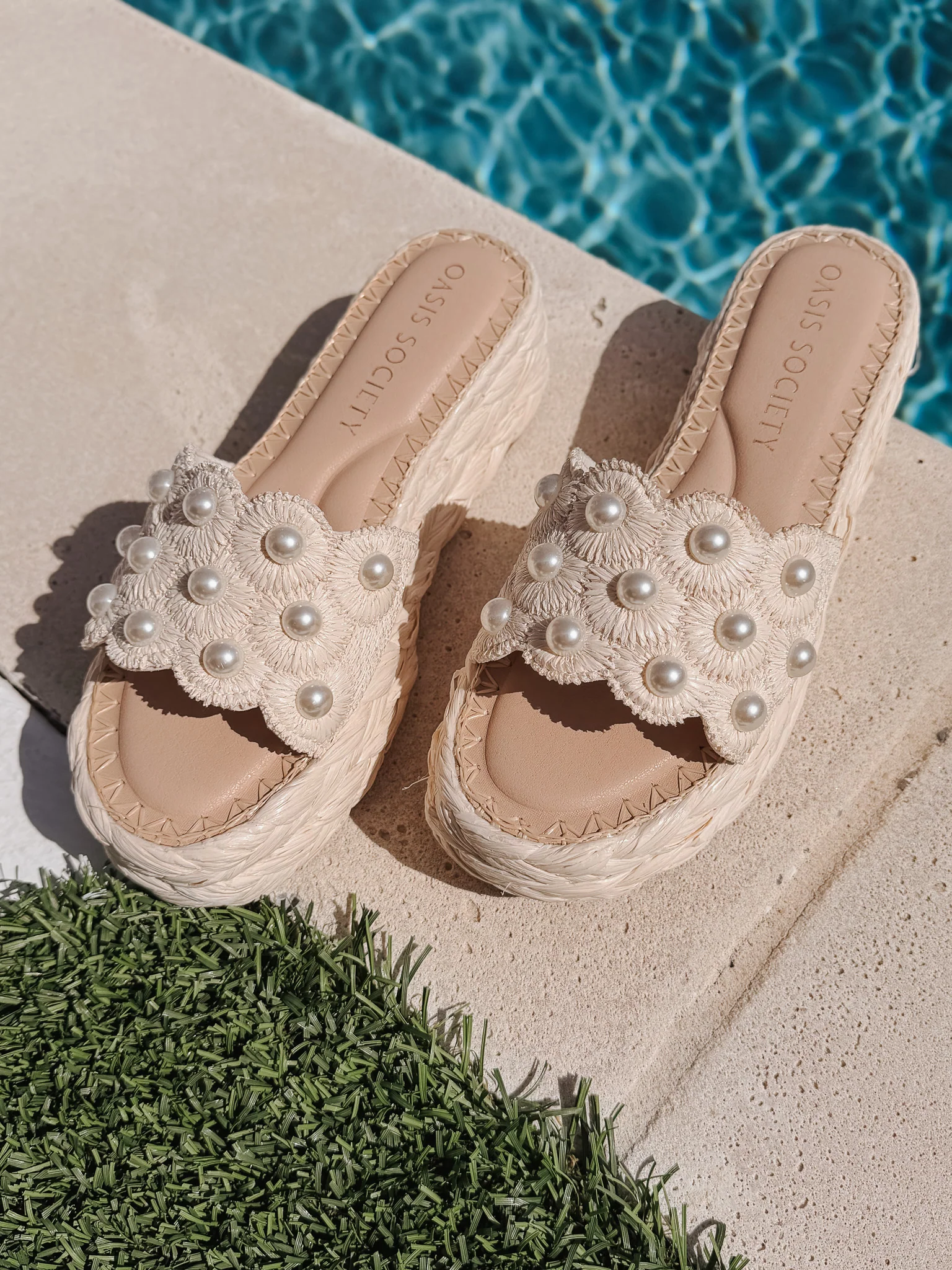 The Candice | Ivory Raffia Platform Sandal - Image 5