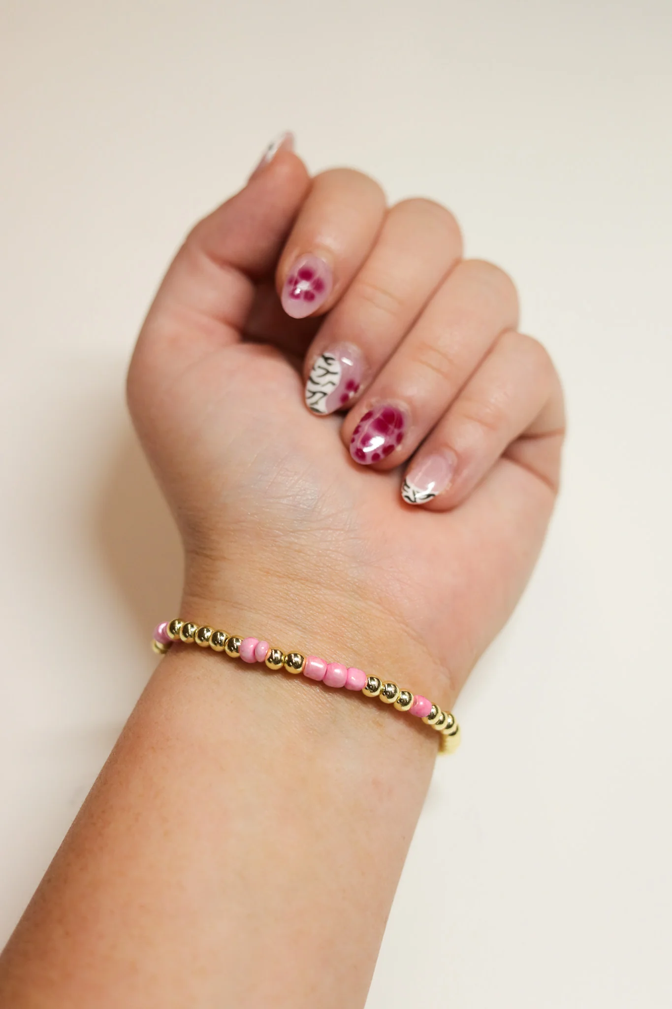 The Light Pink Gold Confetti Bracelet - Image 2