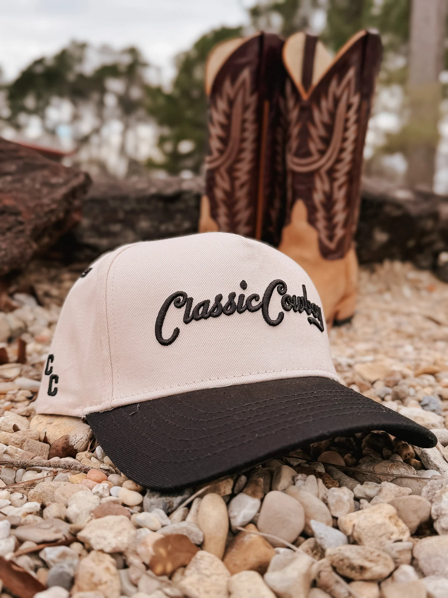 Classic Cowboy The Kelce Cap - Off White/Black - Image 5