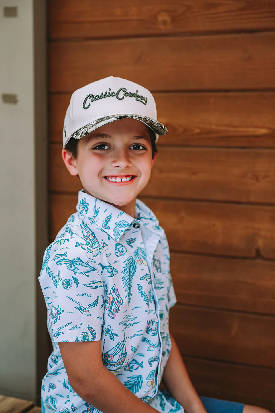 Classic Cowboy The Little Youth Rancher Cap - Camo - Image 9
