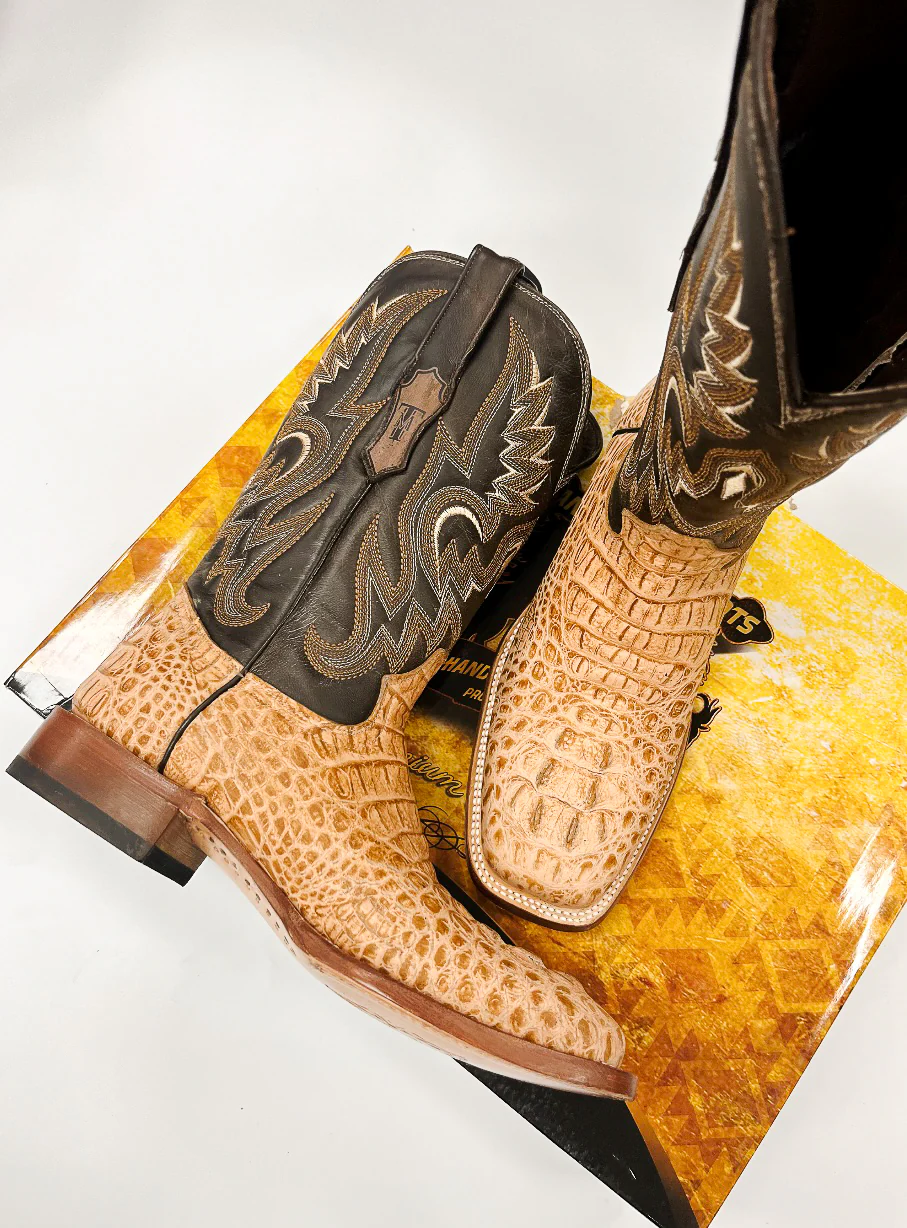 Men's Tanner Mark Vaughn Hornback Gator Print Boots - Image 3