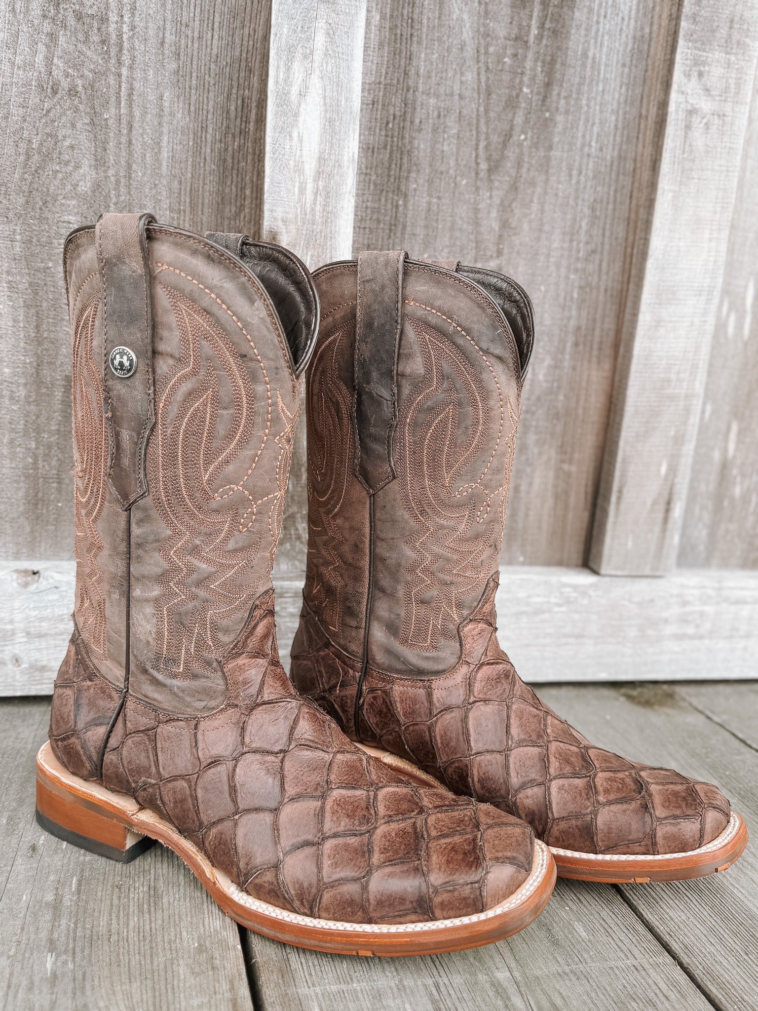 Tanner Mark Men's Monster Fish Print Boots - Image 7