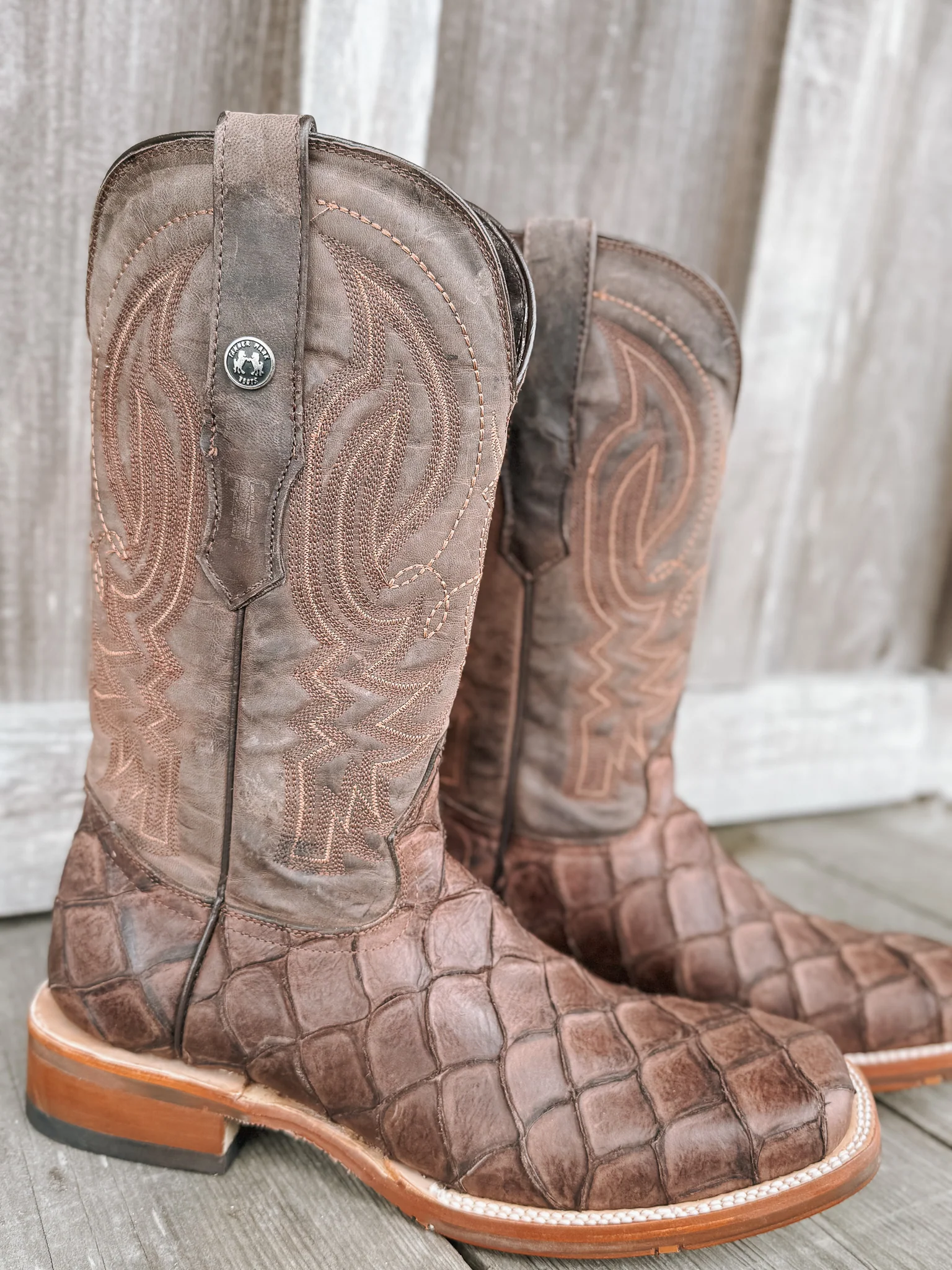 Tanner Mark Men's Monster Fish Print Boots - Image 8