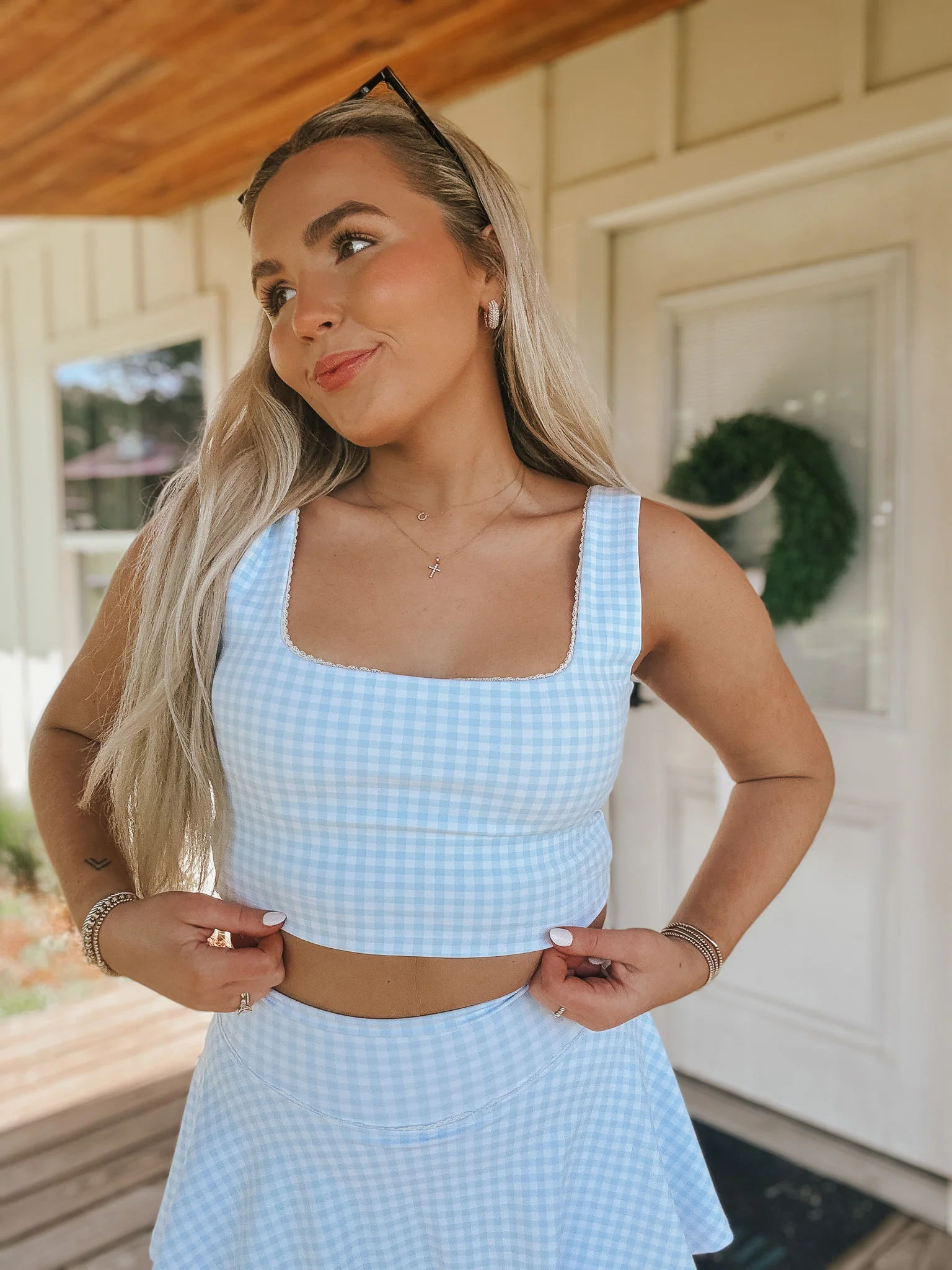 Feeling Sweet Plaid Top - Image 3