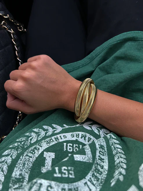 Triple Gold Emma Bracelet - Image 3