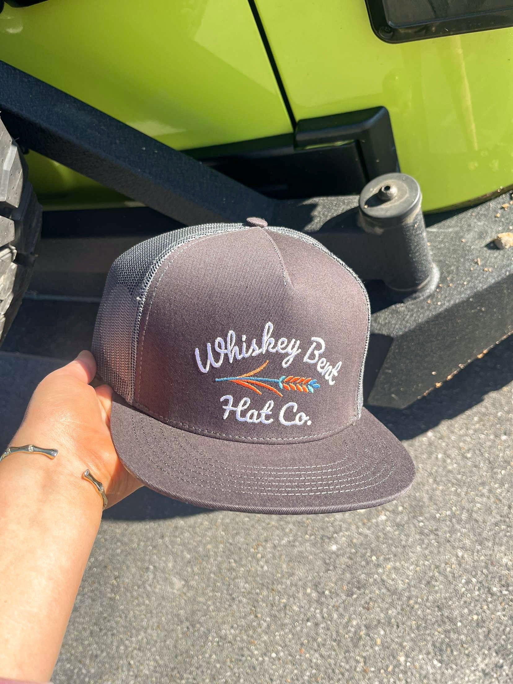 Whiskey Bent Hat Co. Troubadour Cap in Charcoal - Image 3