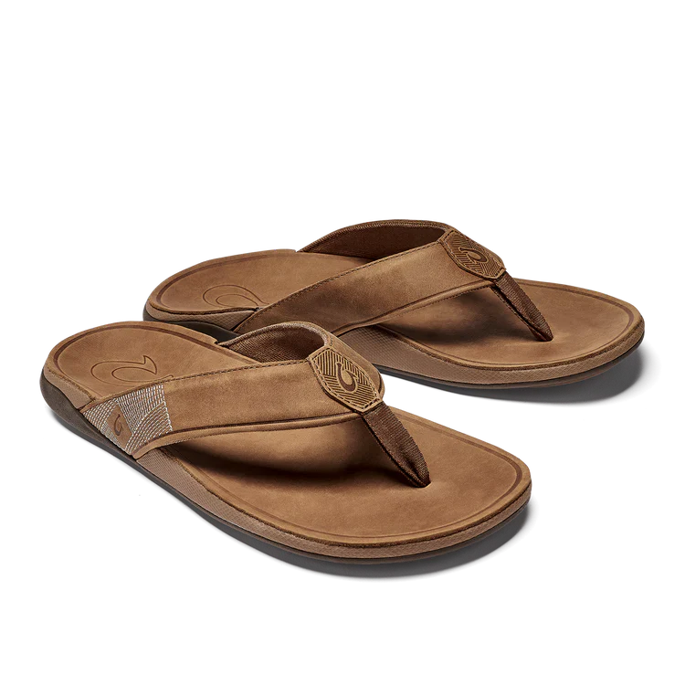 Men's Olukai Tuahine Toffee/Toffee Sandals - Image 15