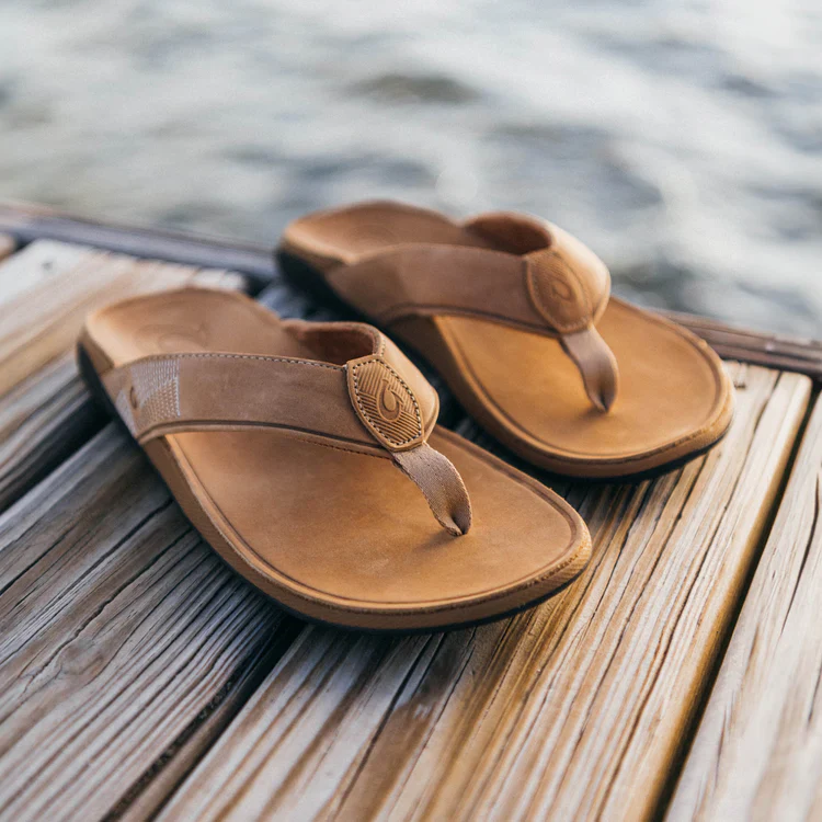 Men's Olukai Tuahine Toffee/Toffee Sandals - Image 7