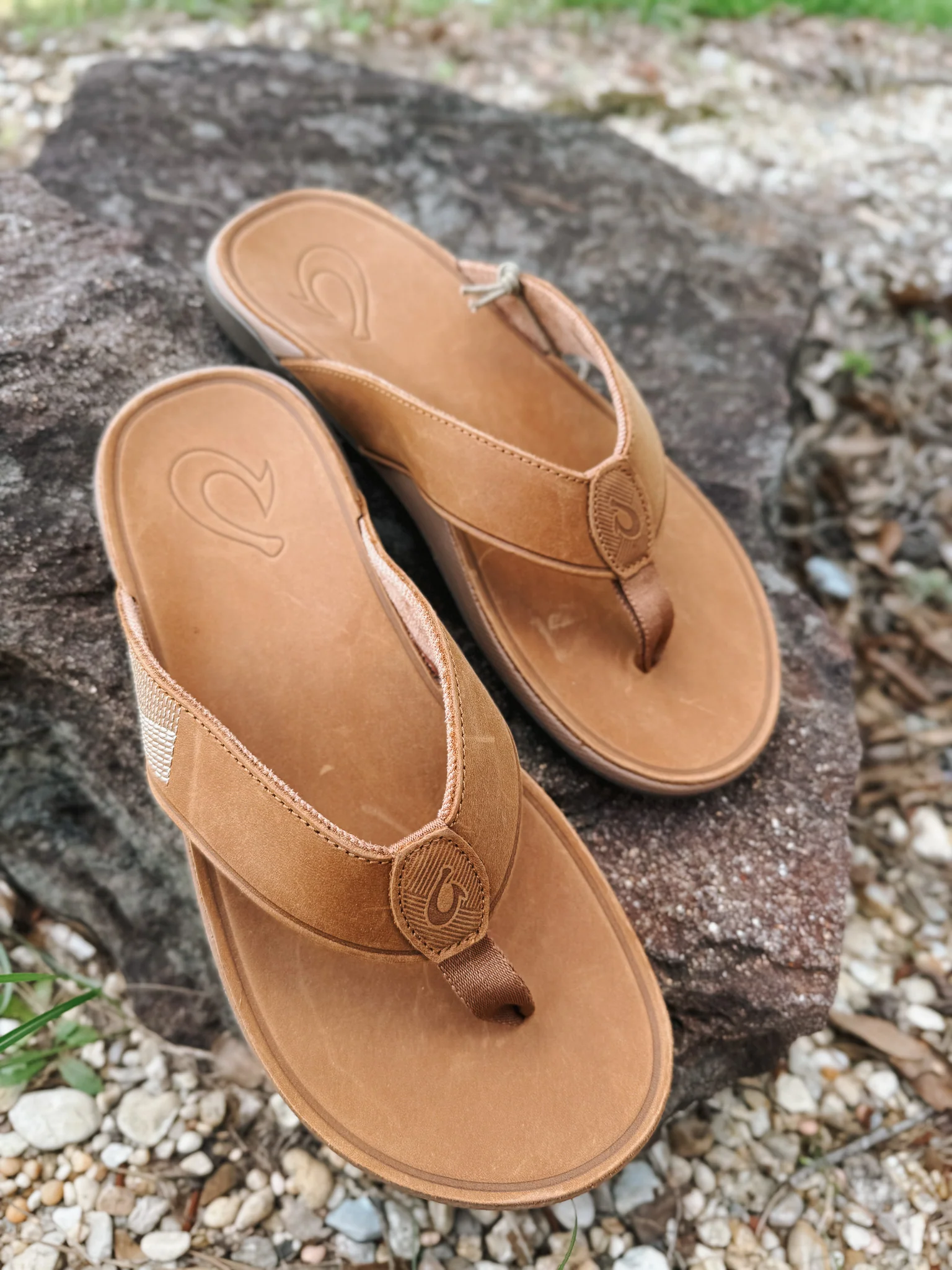 Men's Olukai Tuahine Toffee/Toffee Sandals - Image 8
