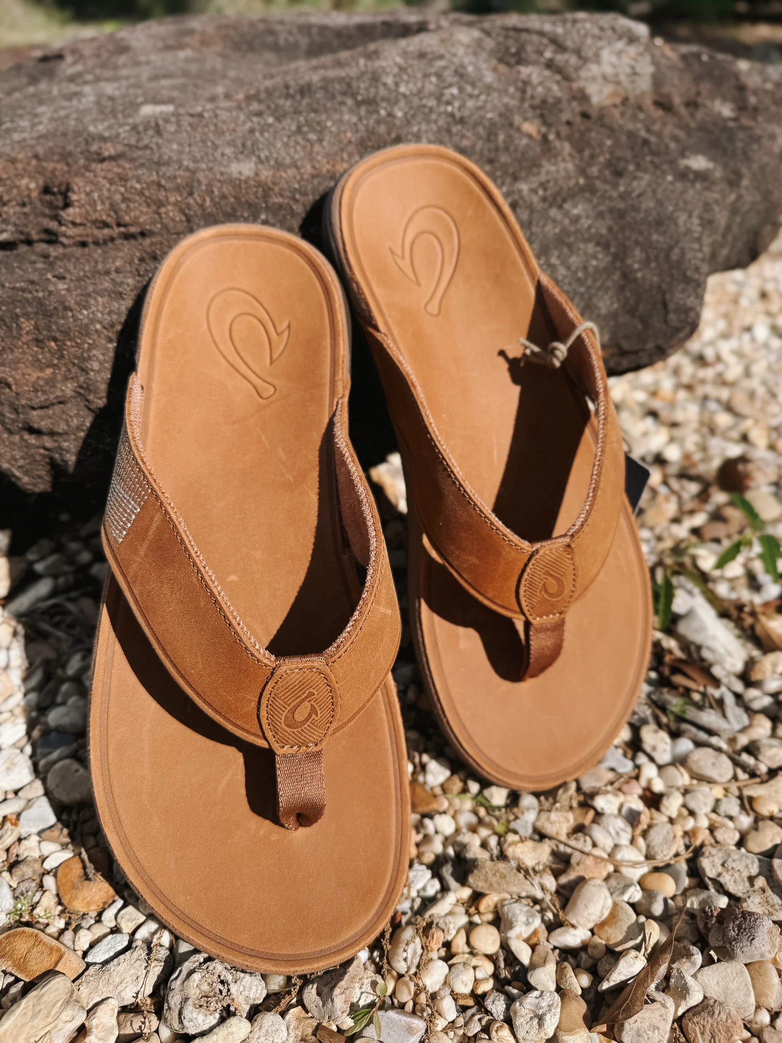 Men's Olukai Tuahine Toffee/Toffee Sandals - Image 9