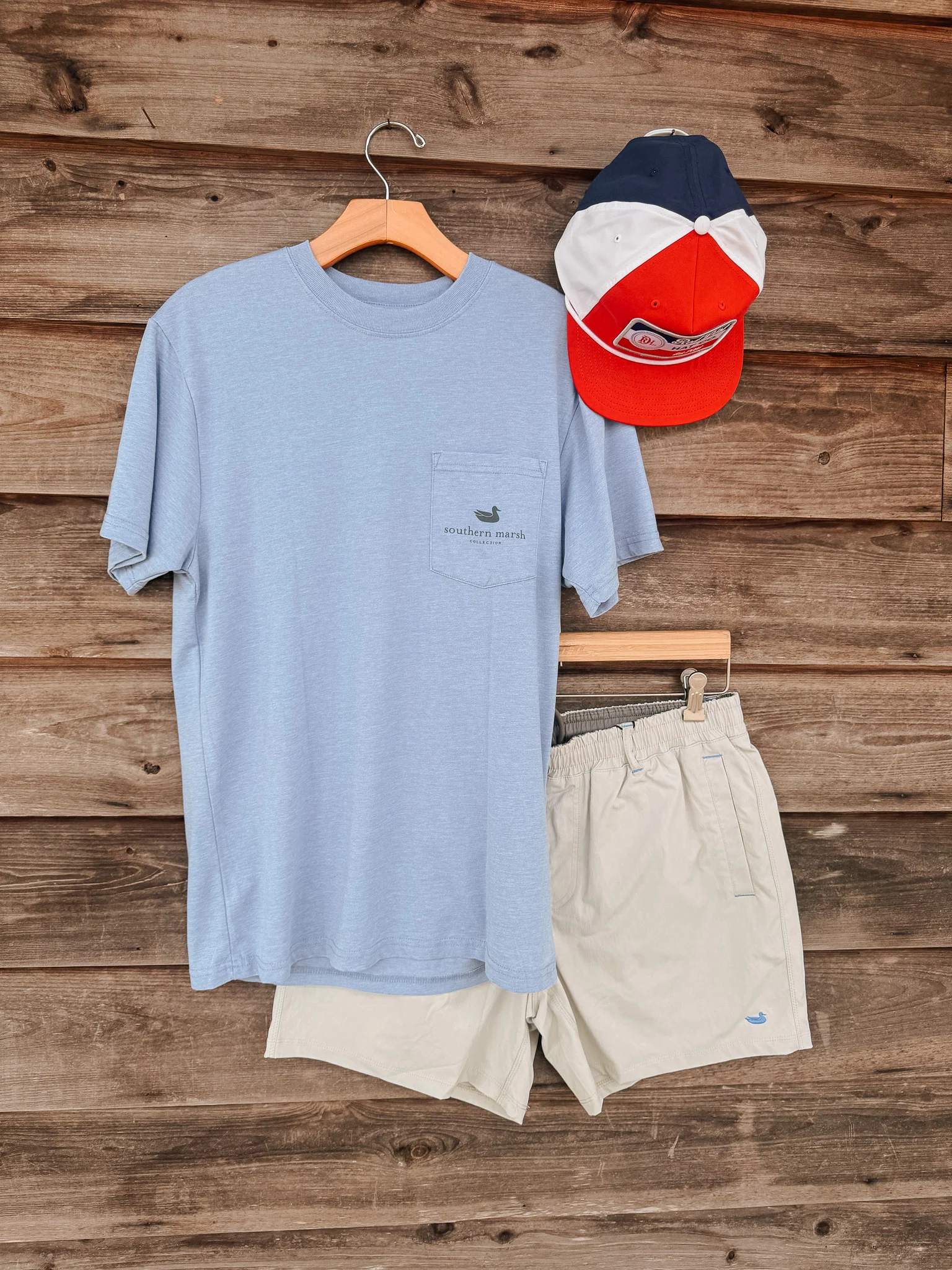 Southern Marsh Men's Vintage Flag Seawash T-Shirt - Image 3