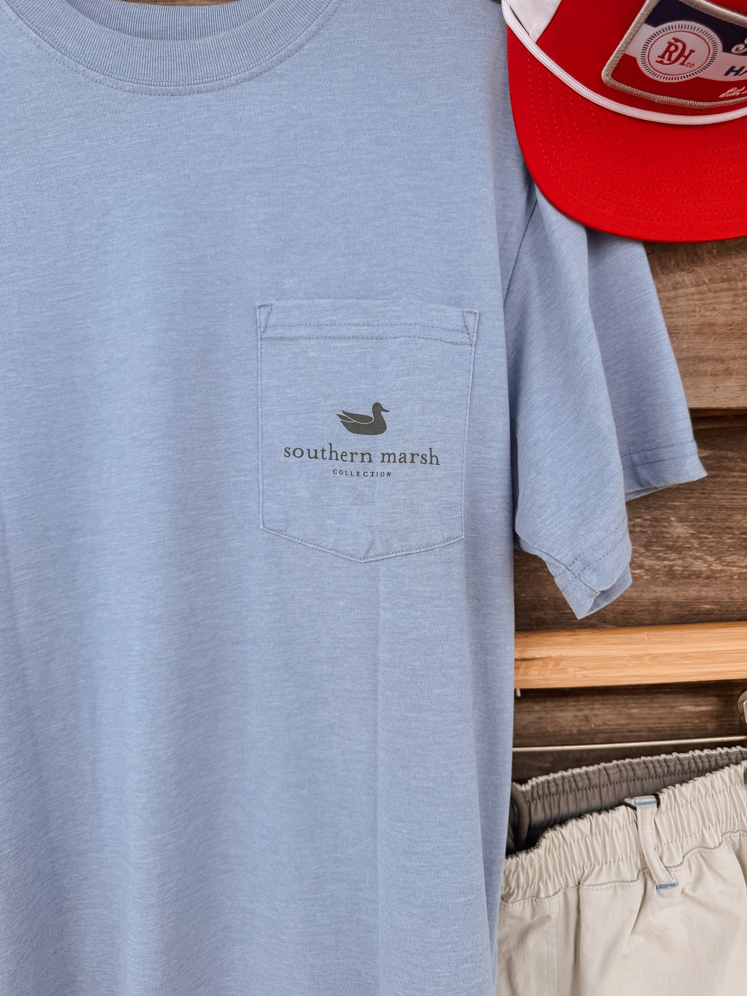 Southern Marsh Men's Vintage Flag Seawash T-Shirt - Image 7