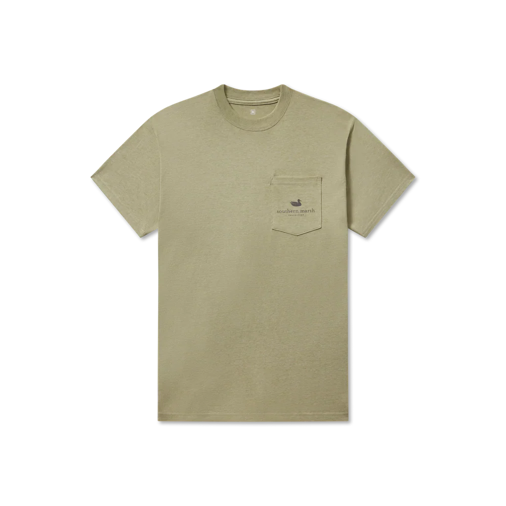 Men's Southern Marsh SEAWASH Undaunting Focus T-Shirt in Brigade Olive - Image 5