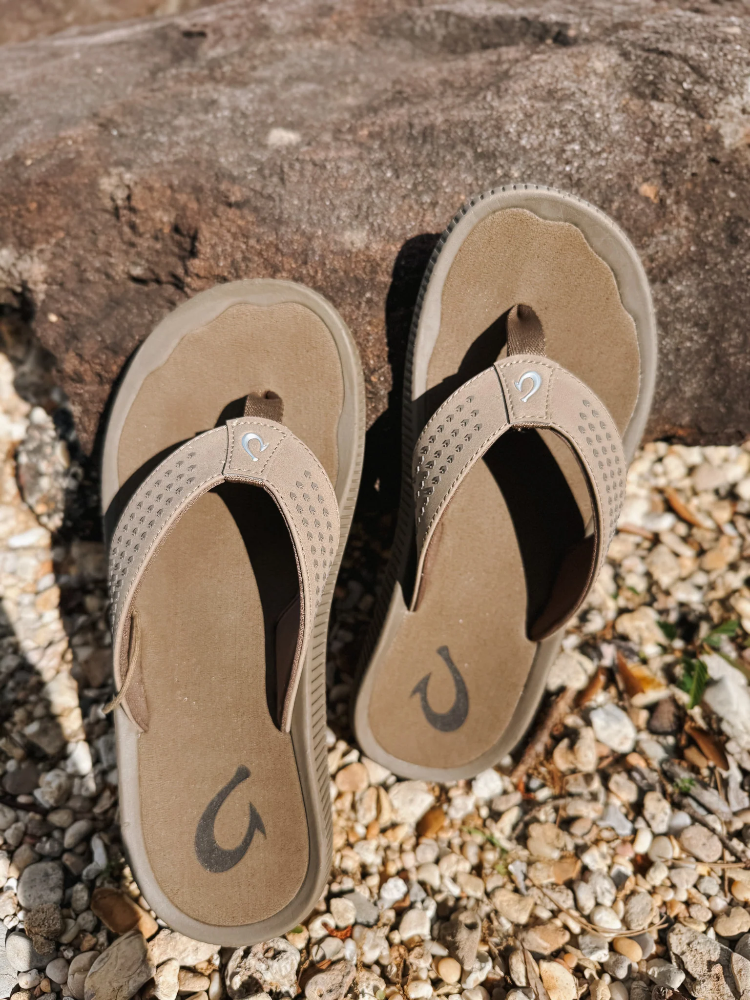Men's Olukai Ulele Sandals in Mustang - Image 3