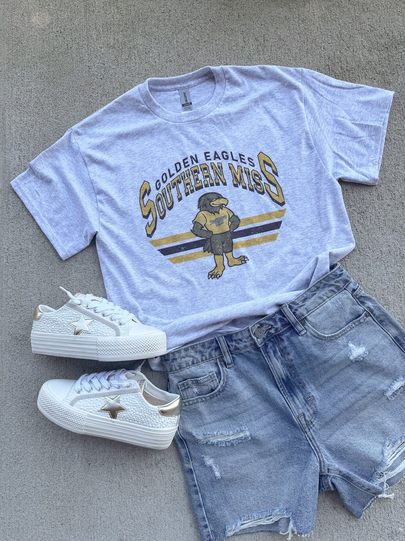 Usm Eagles Retro Tee - Image 4