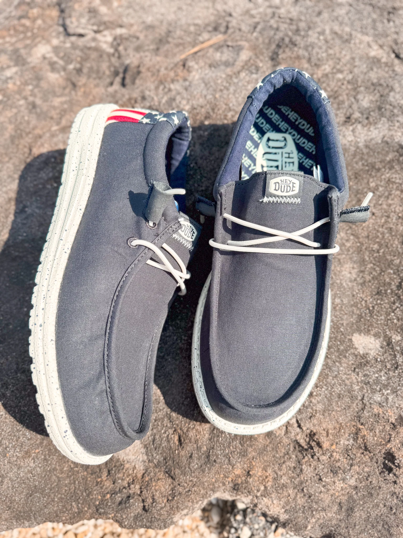 Men's Hey Dude Wally Americana Navy White - Image 12
