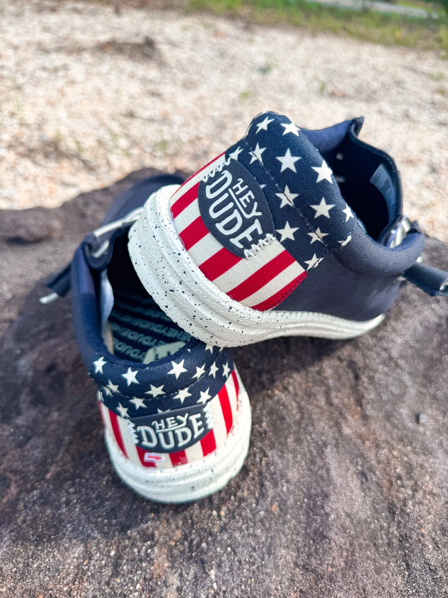 Men's Hey Dude Wally Americana Navy White - Image 2