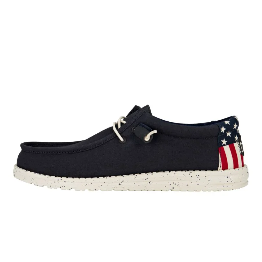 Men's Hey Dude Wally Americana Navy White - Image 5