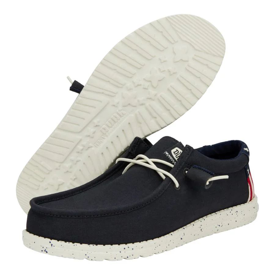 Men's Hey Dude Wally Americana Navy White - Image 6