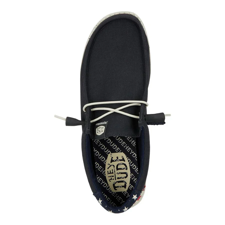 Men's Hey Dude Wally Americana Navy White - Image 9