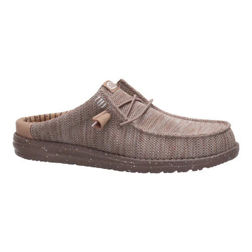 Men's Hey Dude Wally Slip Stretch in Sox Taupe/Tan - Image 10