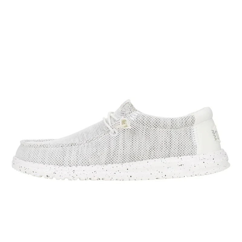 Men's Hey Dude Wally Stretch Sox in Storm White - Image 10