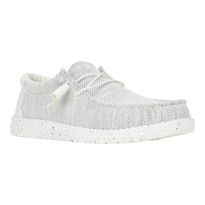 Men's Hey Dude Wally Stretch Sox in Storm White - Image 9