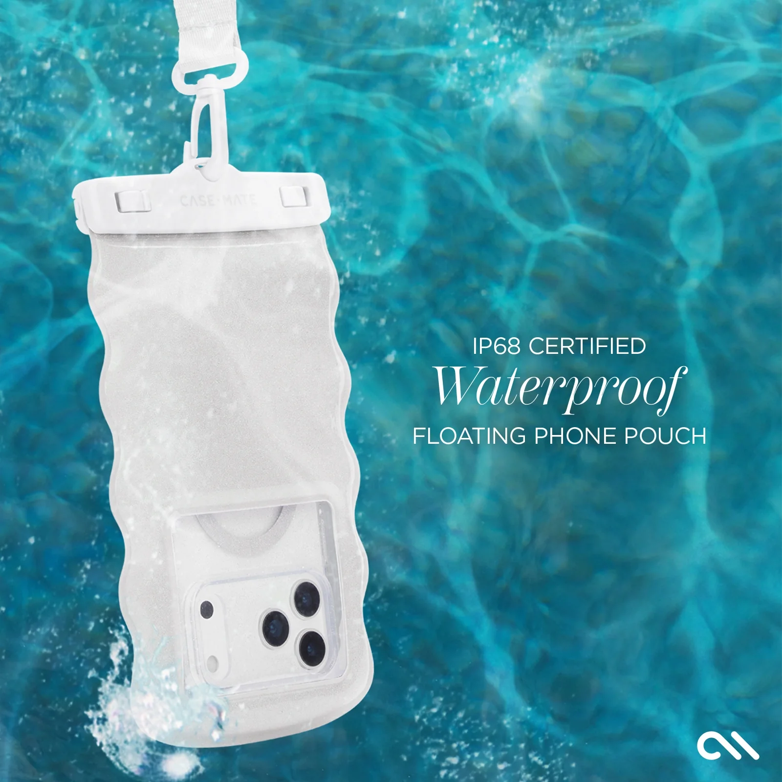 Wavy Waterproof Floating Pouch - Ivory - Image 4