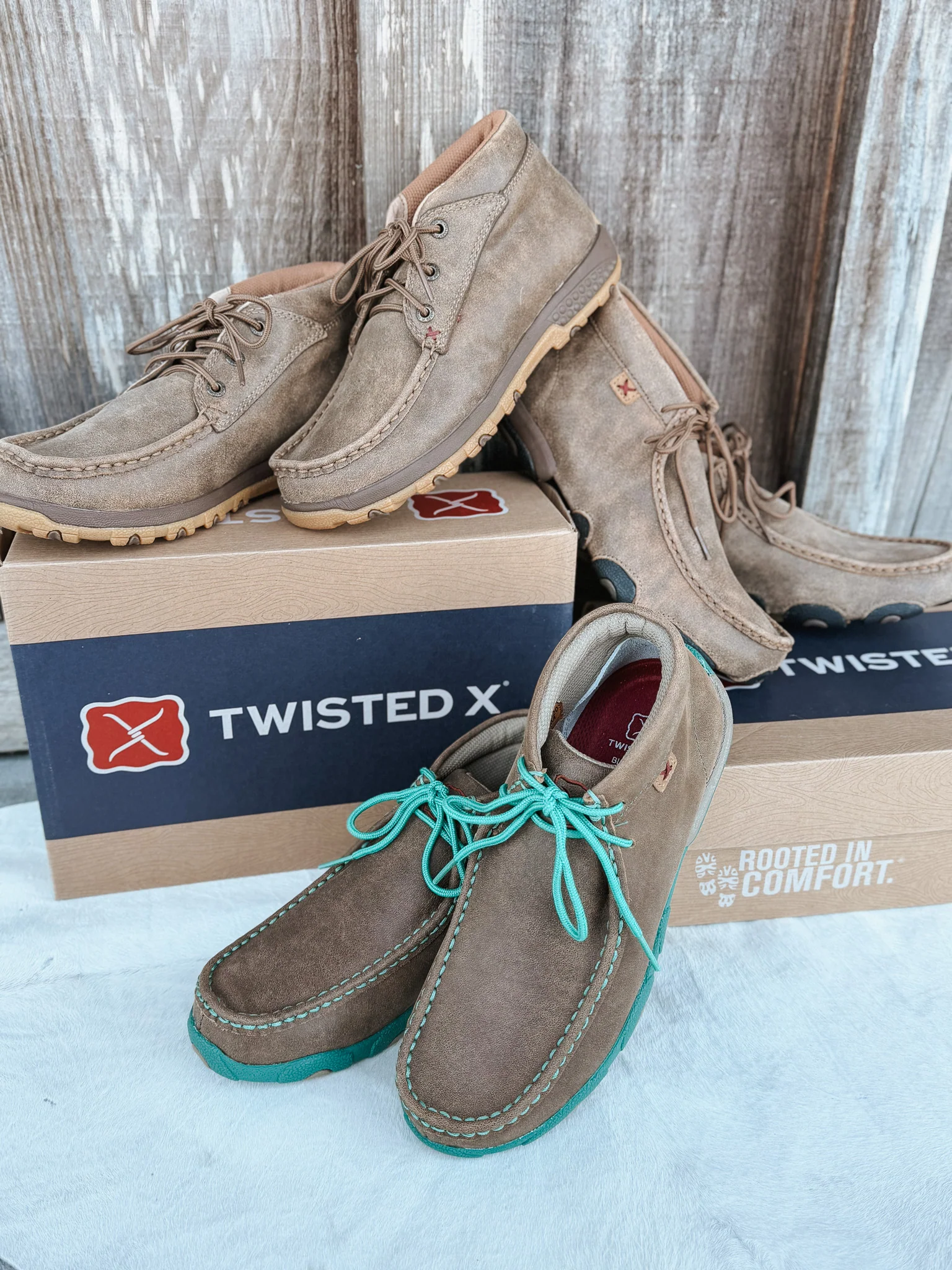 Women's Twisted X Chukka Driving Moc in Turquoise - Image 5