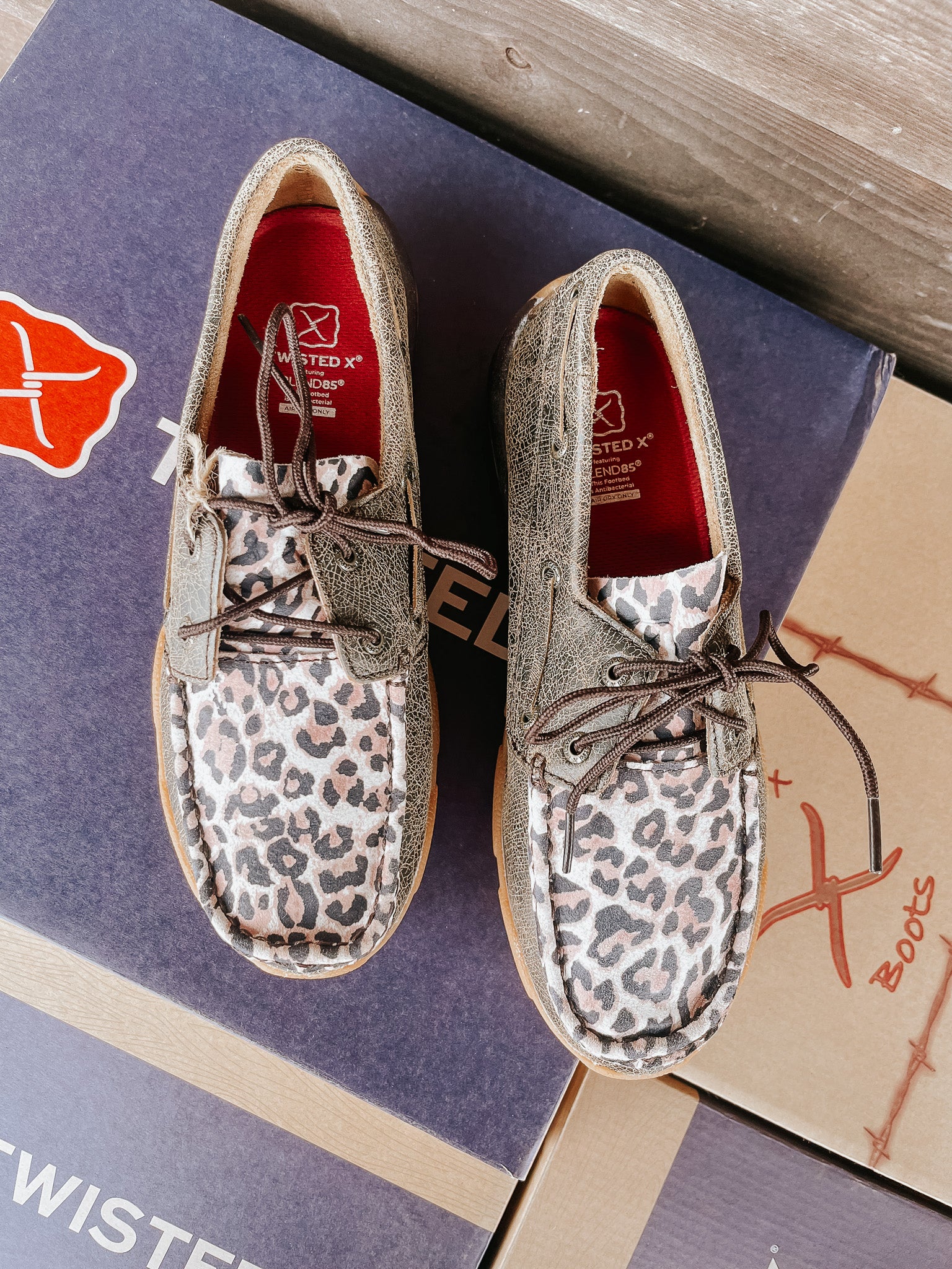 Women's Twisted X Cheetah Print Driving Moc - Image 3
